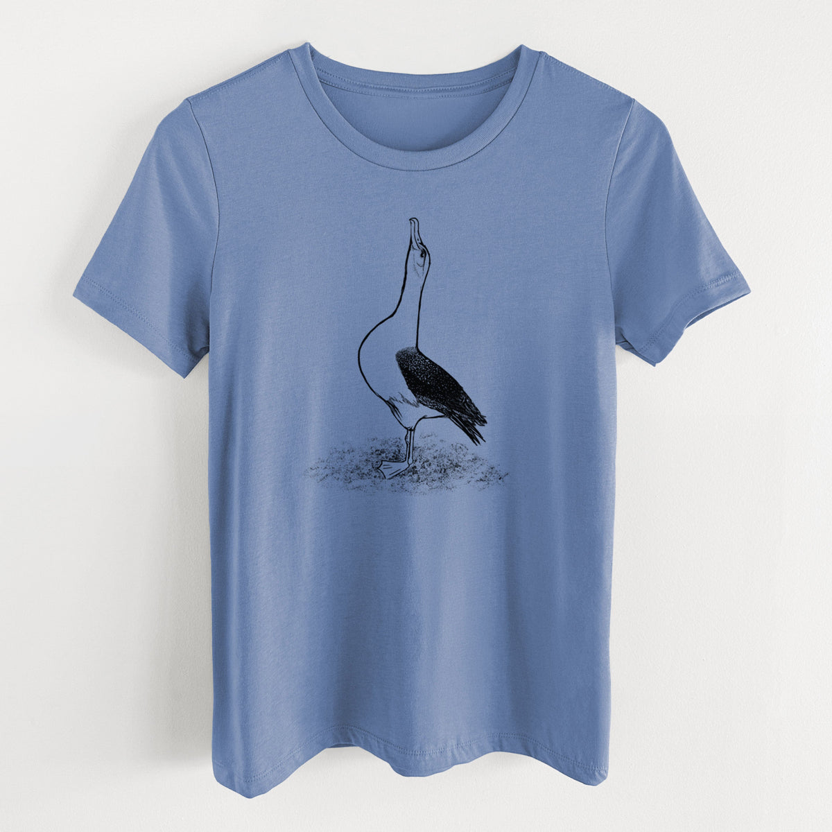 Diomedea exulans - Wandering Albatross - Women's Lightweight Relaxed Fit 100% Cotton Crewneck
