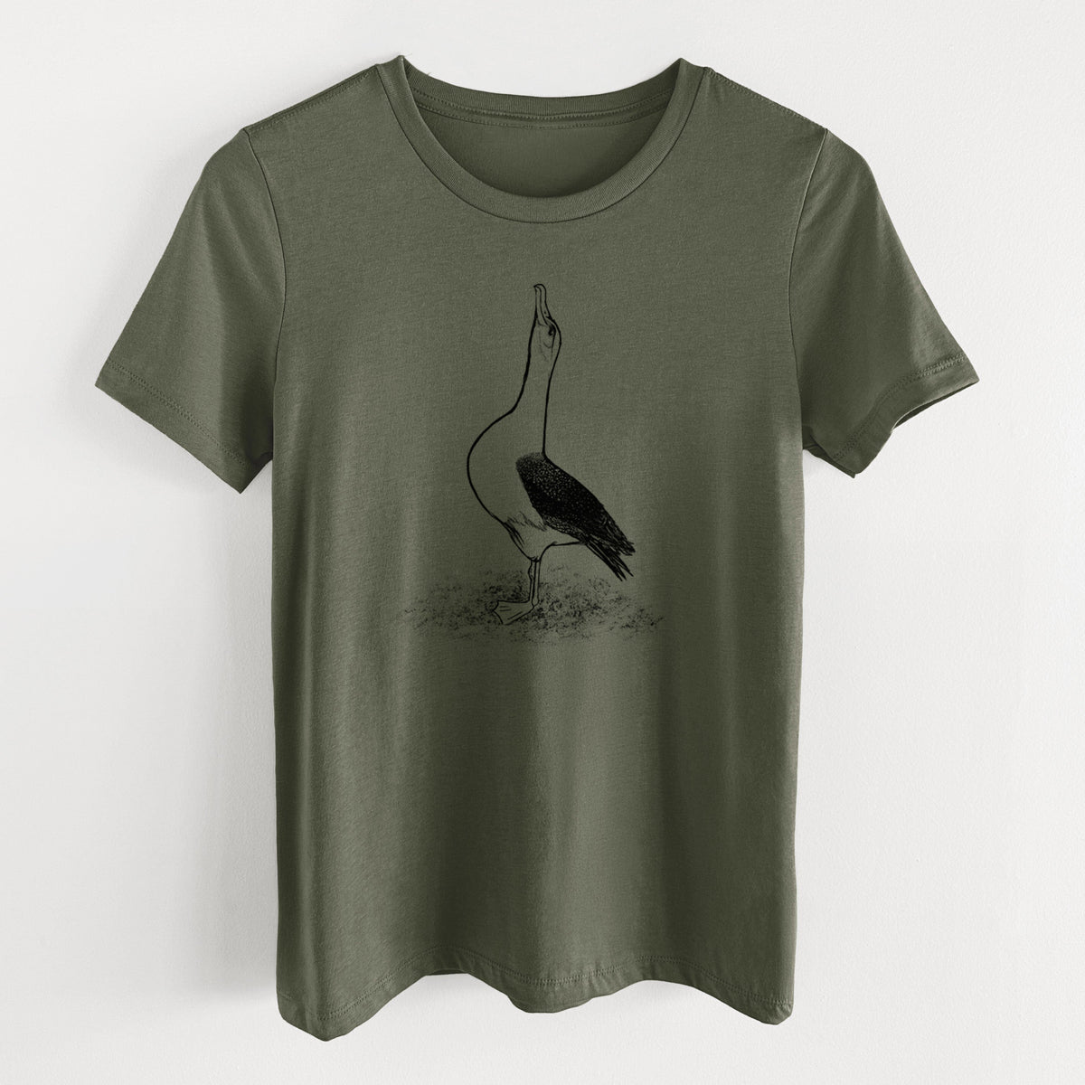 Diomedea exulans - Wandering Albatross - Women's Lightweight Relaxed Fit 100% Cotton Crewneck
