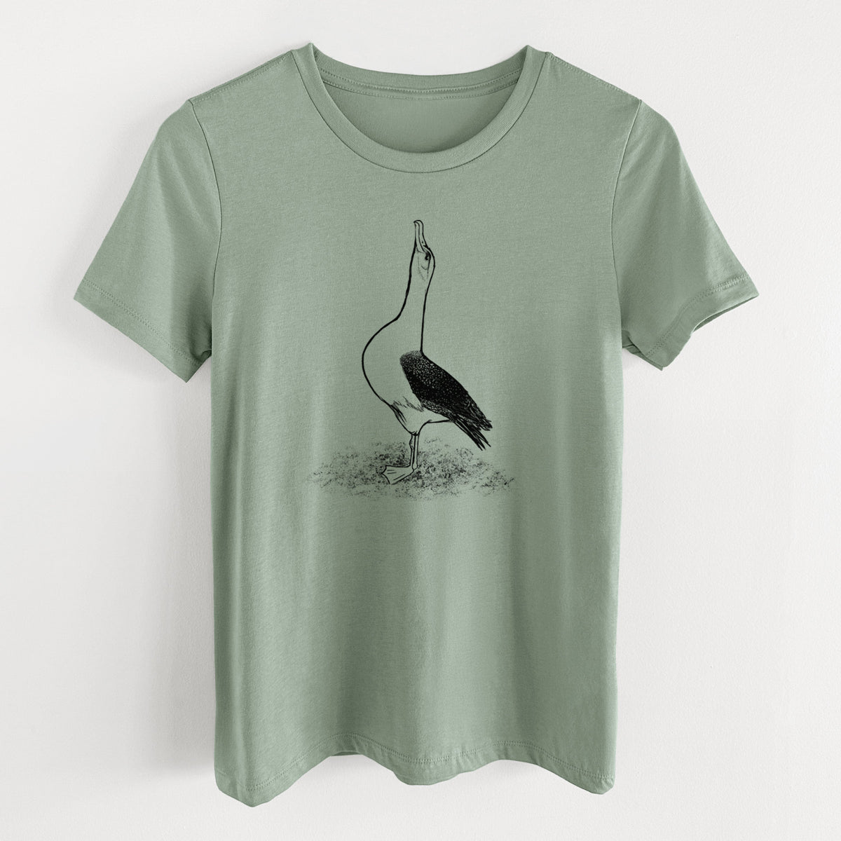 Diomedea exulans - Wandering Albatross - Women's Lightweight Relaxed Fit 100% Cotton Crewneck