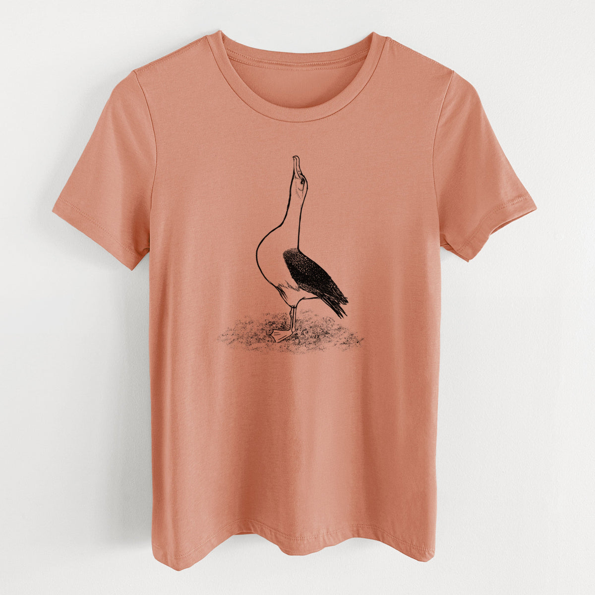 Diomedea exulans - Wandering Albatross - Women's Lightweight Relaxed Fit 100% Cotton Crewneck