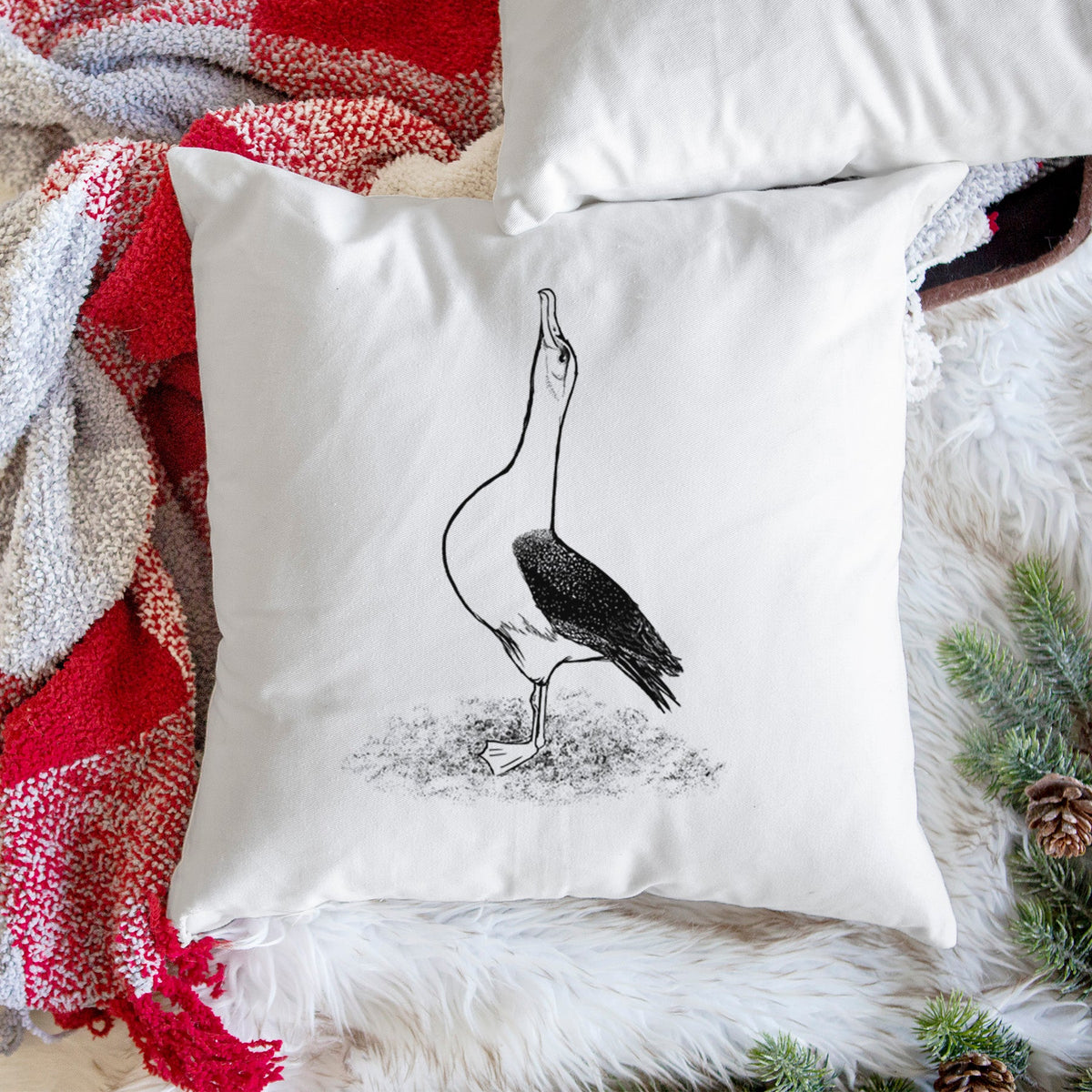 Diomedea exulans - Wandering Albatross - Throw Pillow Cover
