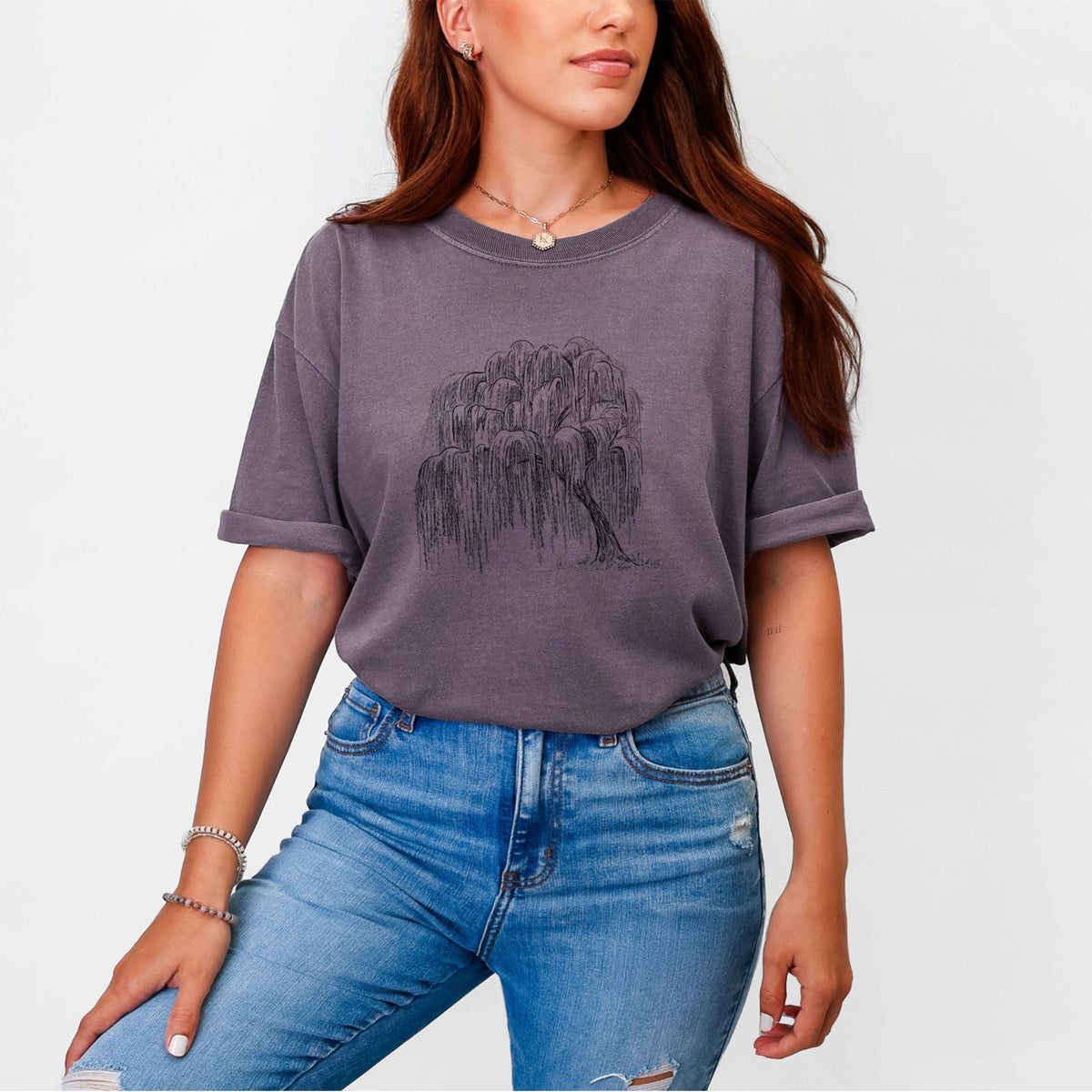Weeping Willow - Salix babylonica - Unisex Comfort Colors Garment-Dyed Heavyweight T-shirt