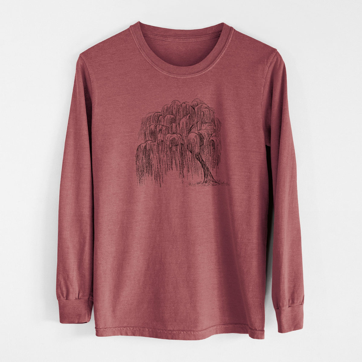 Weeping Willow - Salix babylonica - Unisex Comfort Colors 100% Cotton Long Sleeve