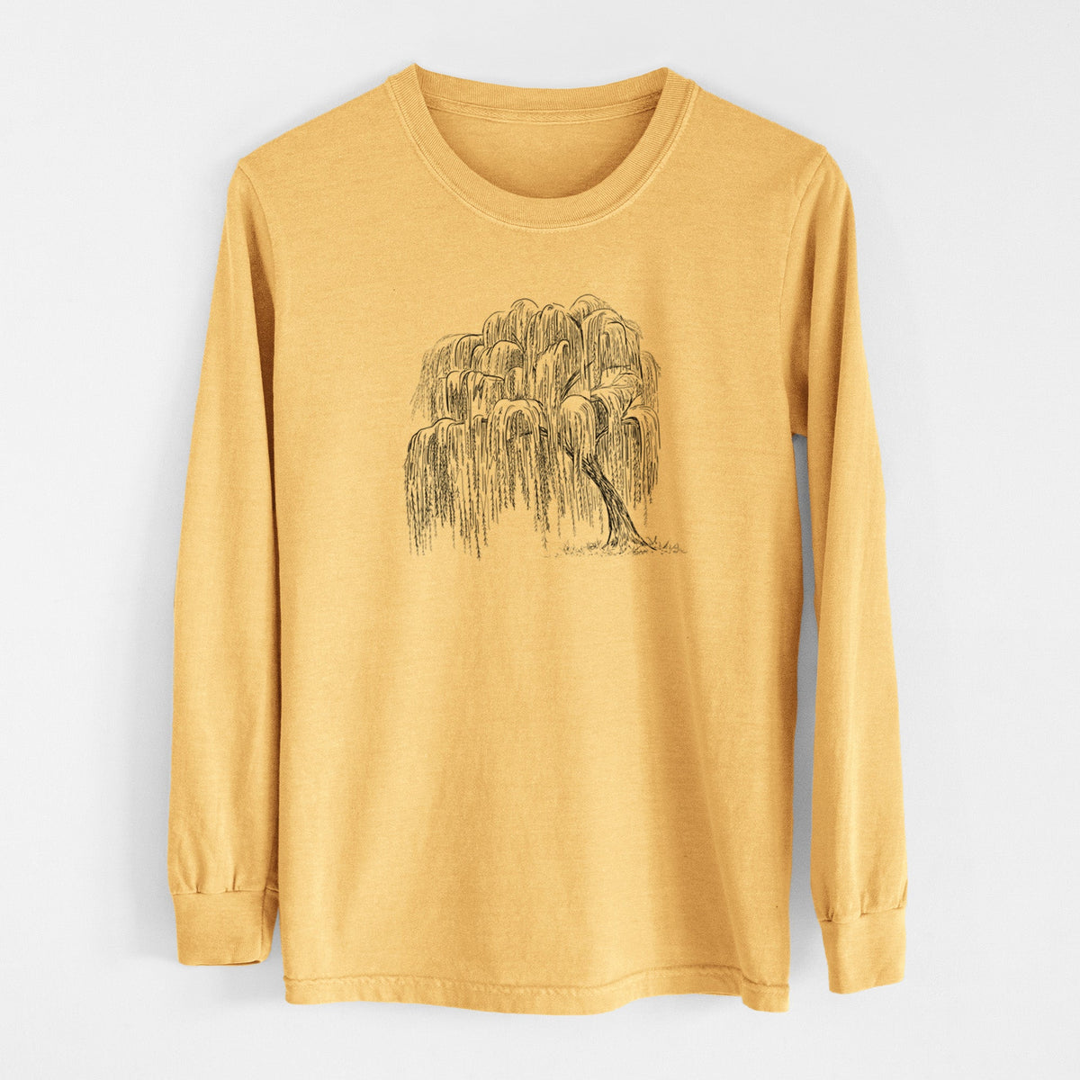 Weeping Willow - Salix babylonica - Unisex Comfort Colors 100% Cotton Long Sleeve