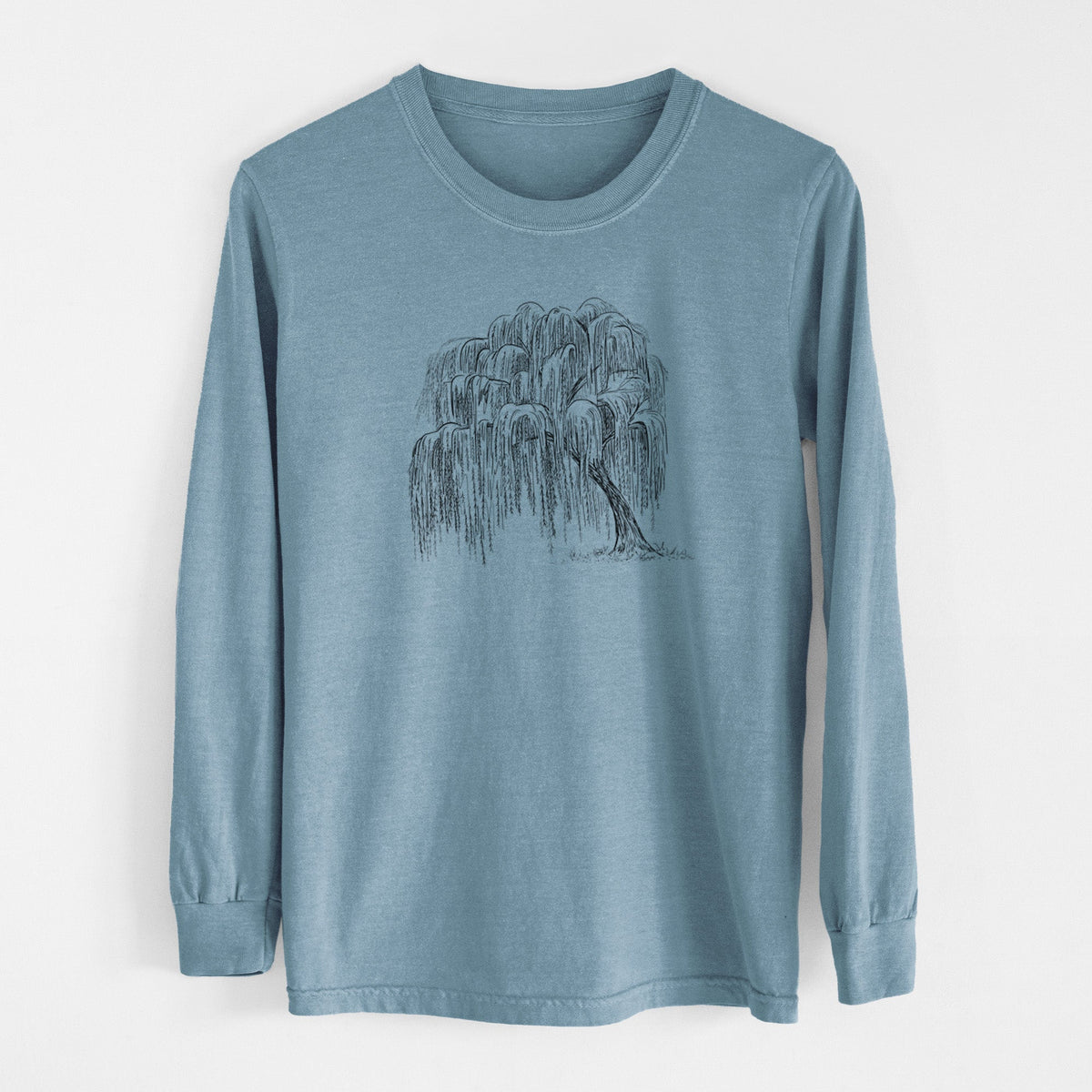 Weeping Willow - Salix babylonica - Unisex Comfort Colors 100% Cotton Long Sleeve