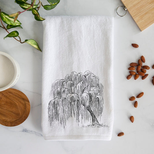 Weeping Willow - Salix babylonica Premium Decorative Hand Towel