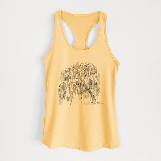 Weeping Willow - Salix babylonica - Women's Racerback Tanktop