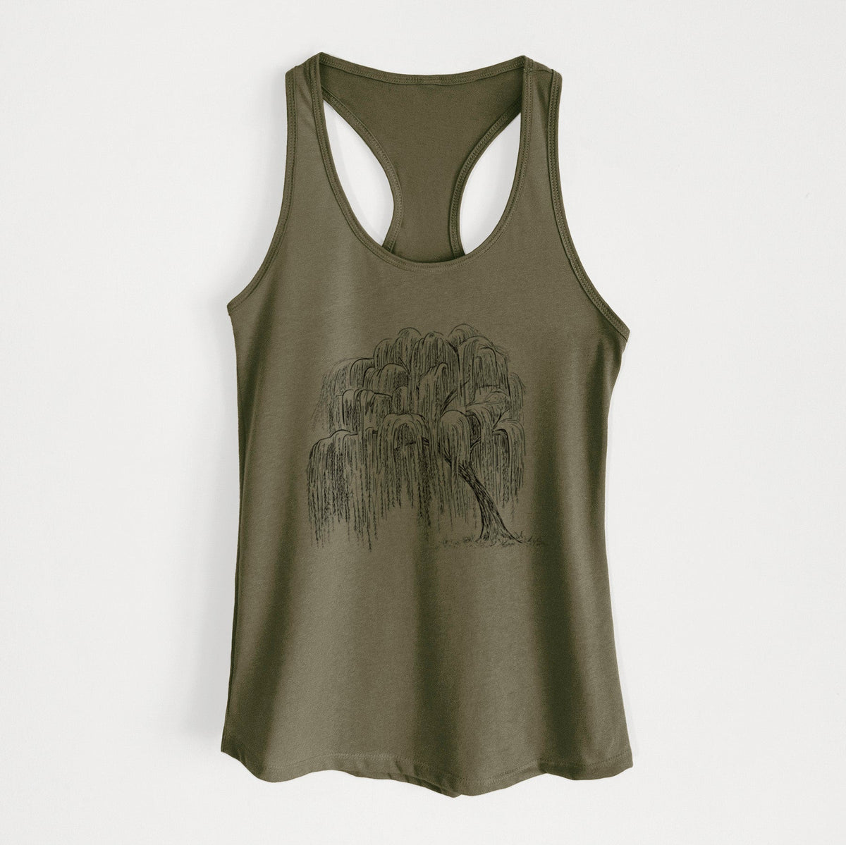 Weeping Willow - Salix babylonica - Women's Racerback Tanktop
