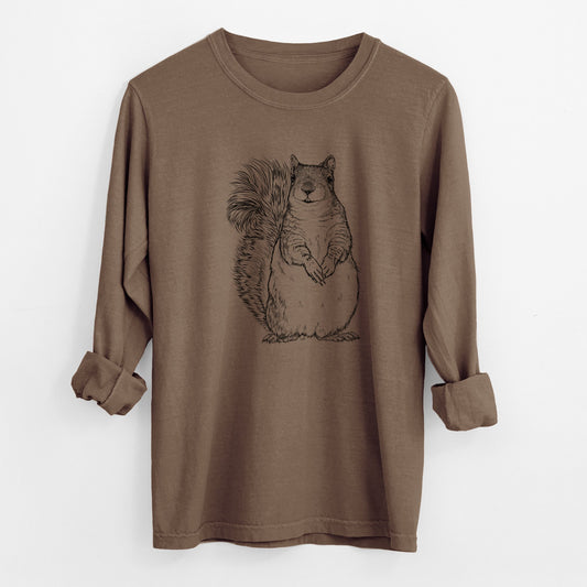 Western Grey Squirrel - Sciurus griseus - Unisex Comfort Colors 100% Cotton Long Sleeve