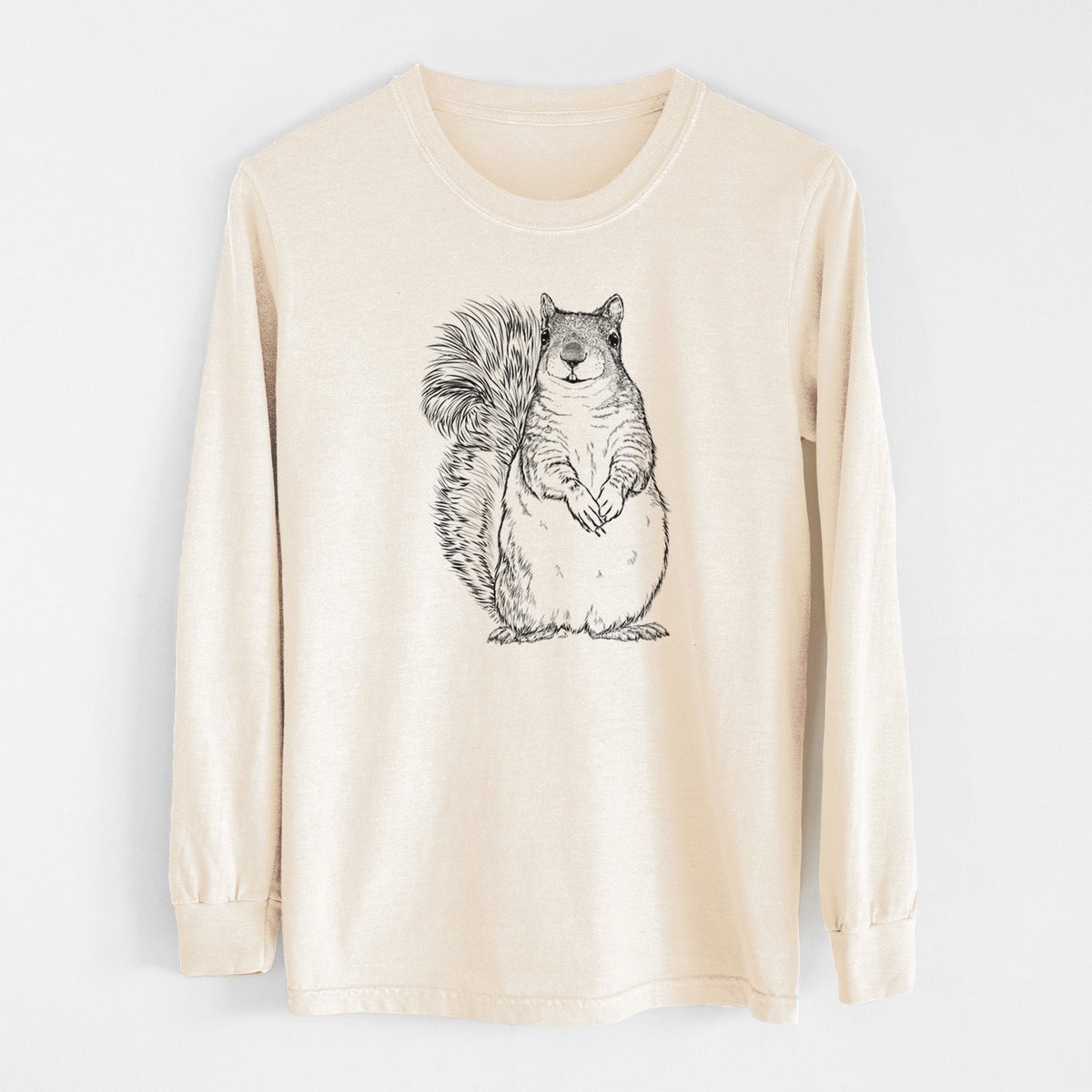 Western Grey Squirrel - Sciurus griseus - Unisex Comfort Colors 100% Cotton Long Sleeve