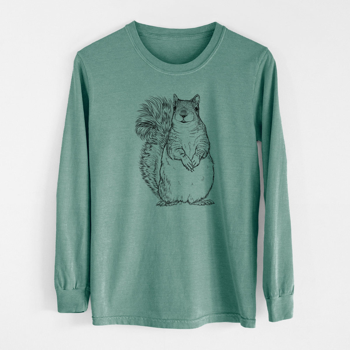 Western Grey Squirrel - Sciurus griseus - Unisex Comfort Colors 100% Cotton Long Sleeve