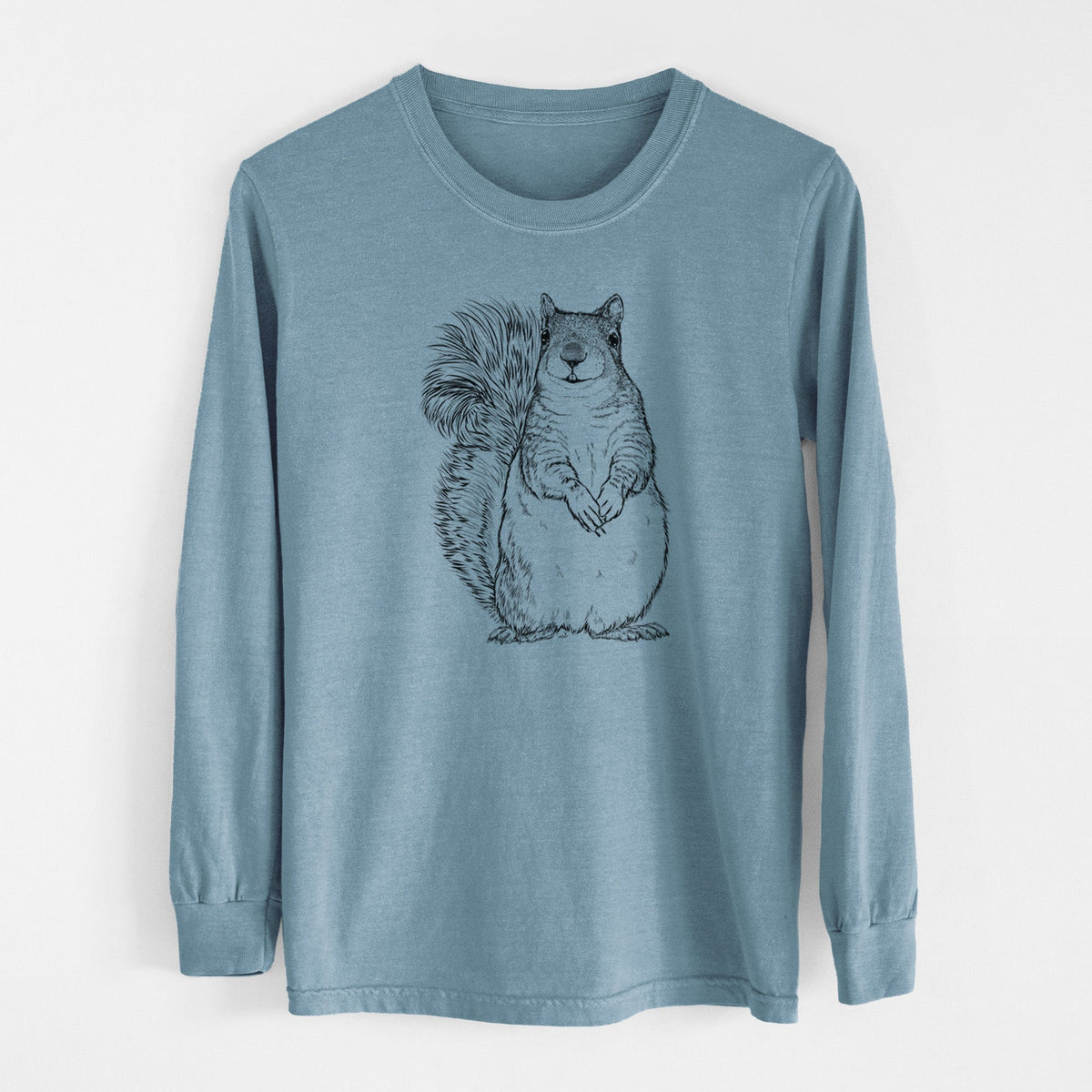 Western Grey Squirrel - Sciurus griseus - Unisex Comfort Colors 100% Cotton Long Sleeve