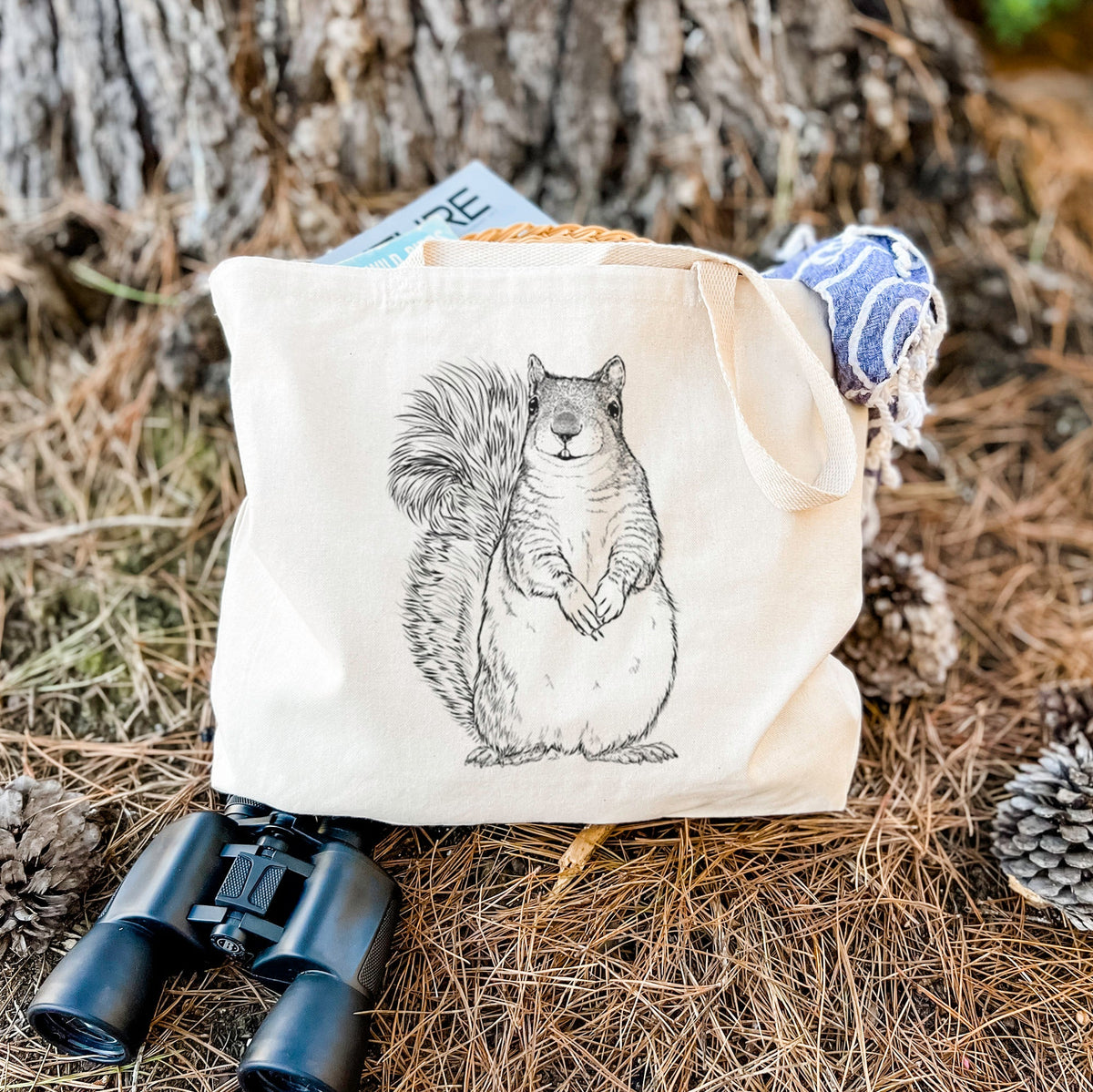 Western Grey Squirrel - Sciurus griseus - Tote Bag