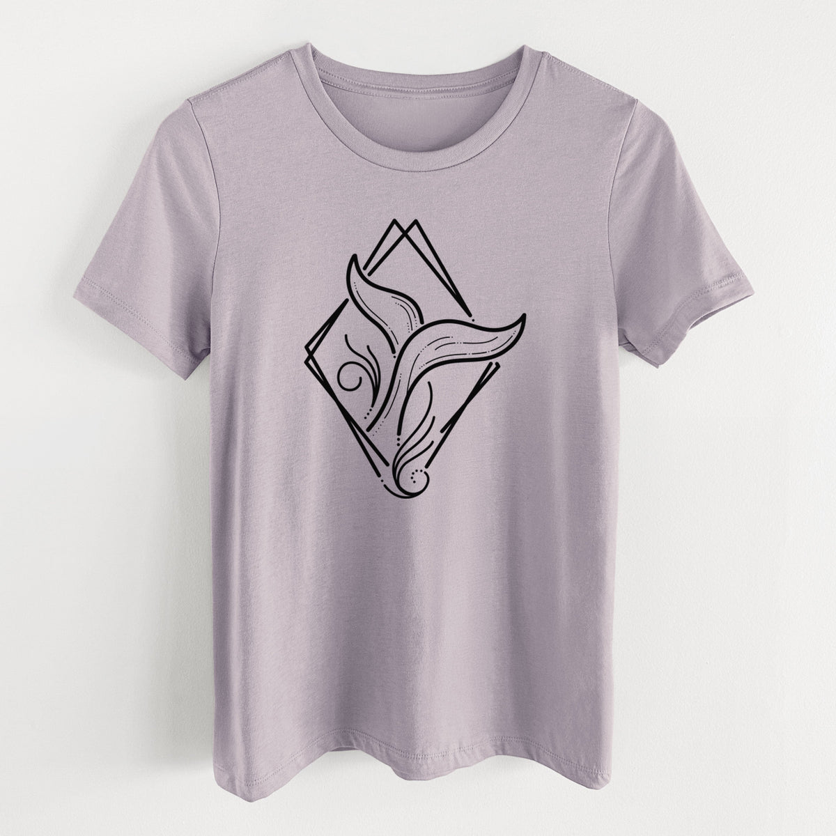 Whale Diamond - Women's Lightweight Relaxed Fit 100% Cotton Crewneck