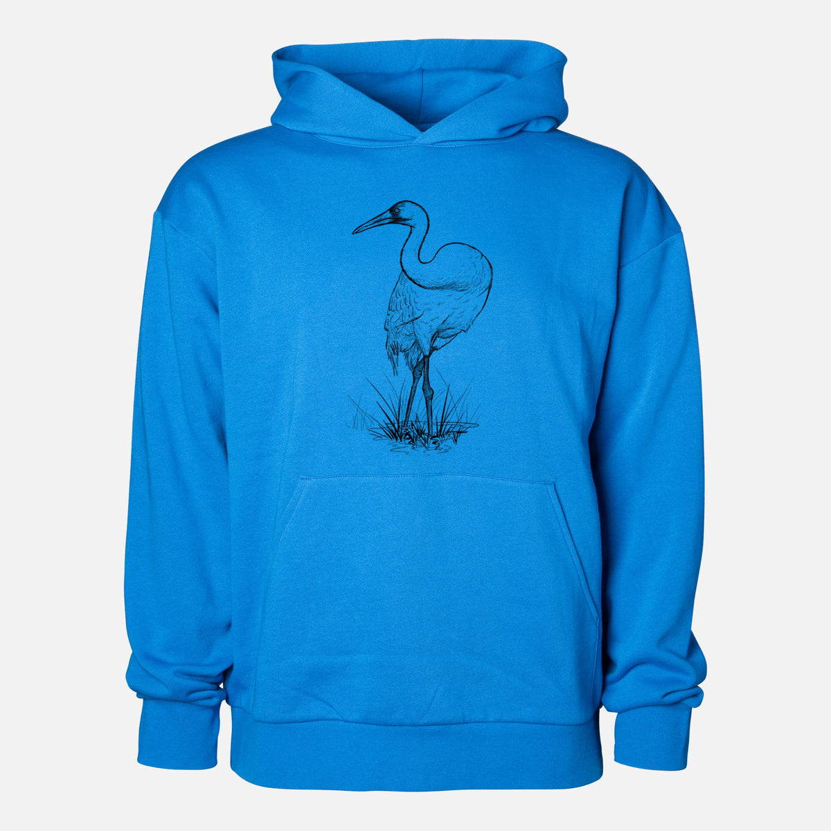 Whooping Crane - Grus americana  - Statement Midweight Hoodie