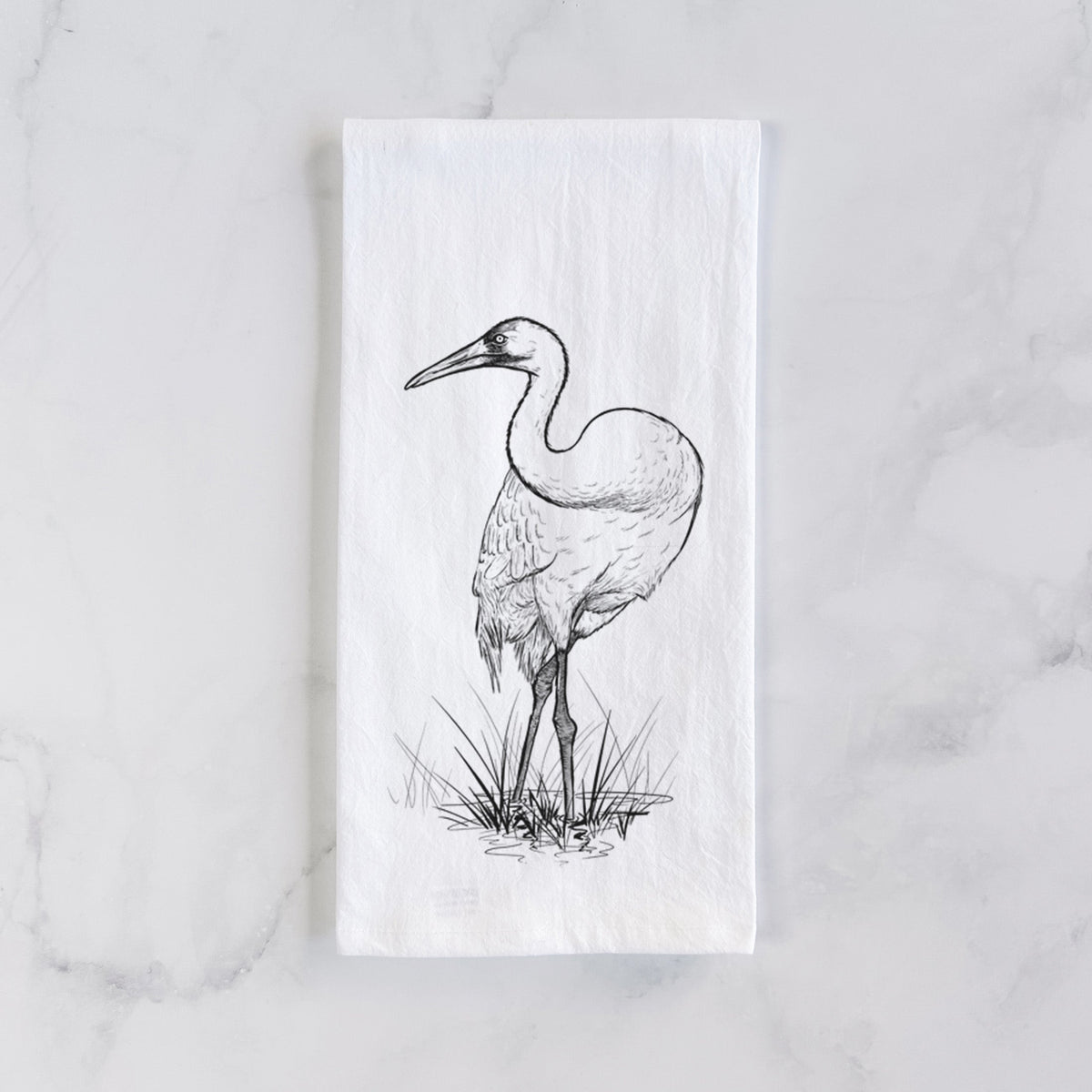Whooping Crane - Grus americana Tea Towel