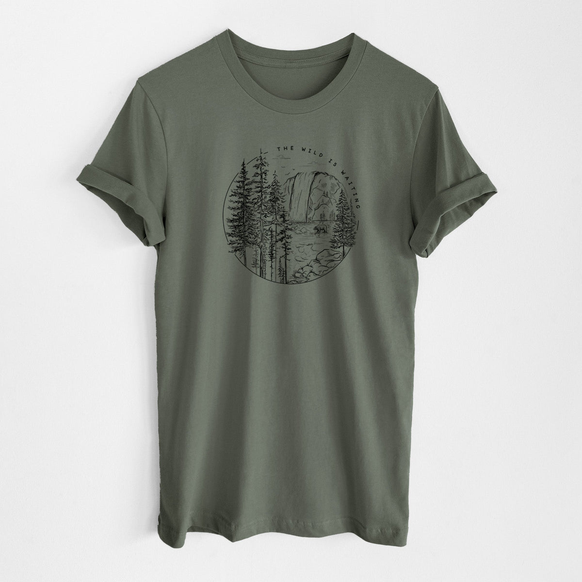 The Wild is Waiting - Lightweight 100% Cotton Unisex Crewneck