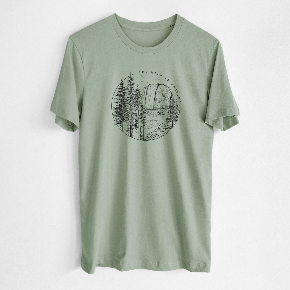 The Wild is Waiting - Lightweight 100% Cotton Unisex Crewneck