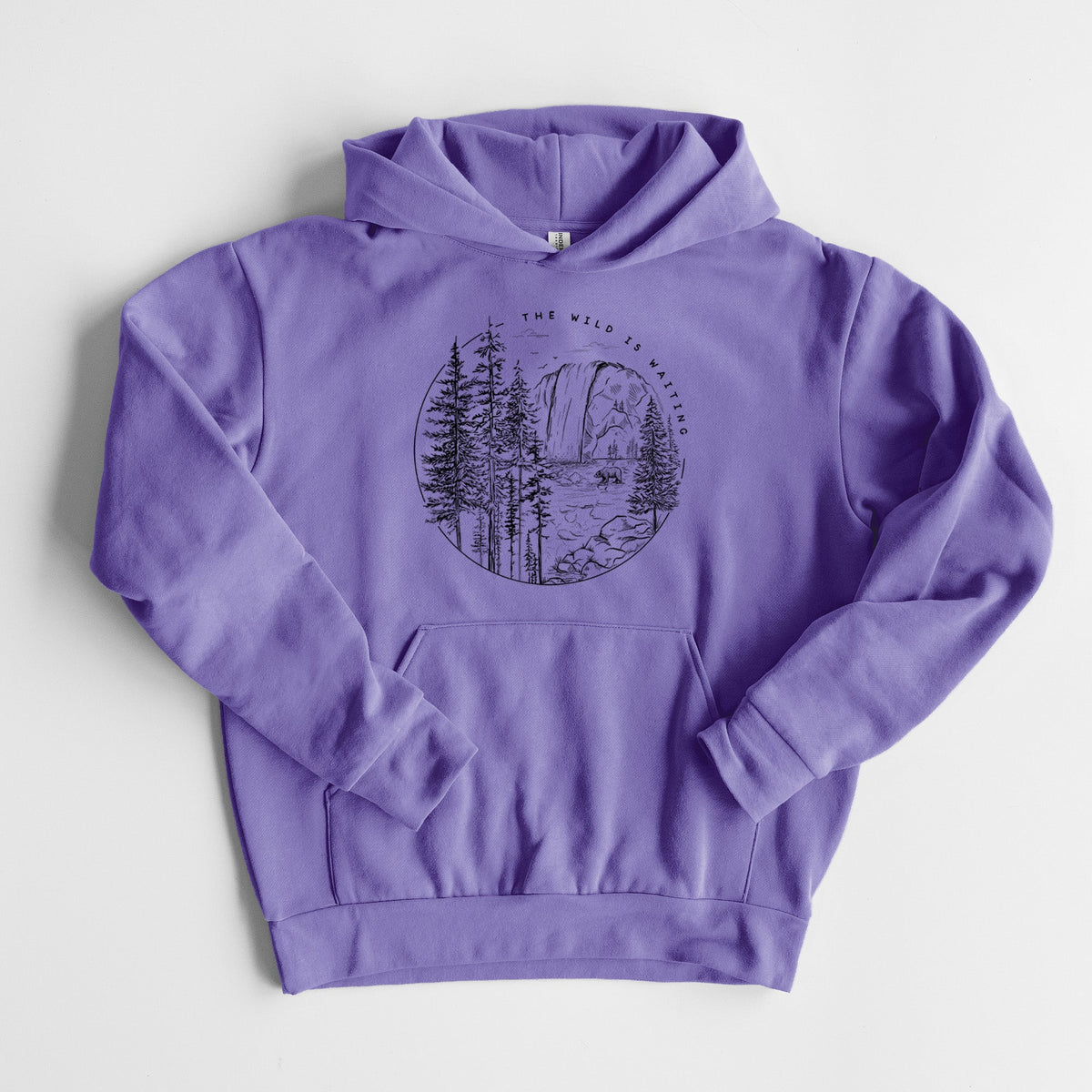 The Wild is Waiting  - Statement Midweight Hoodie