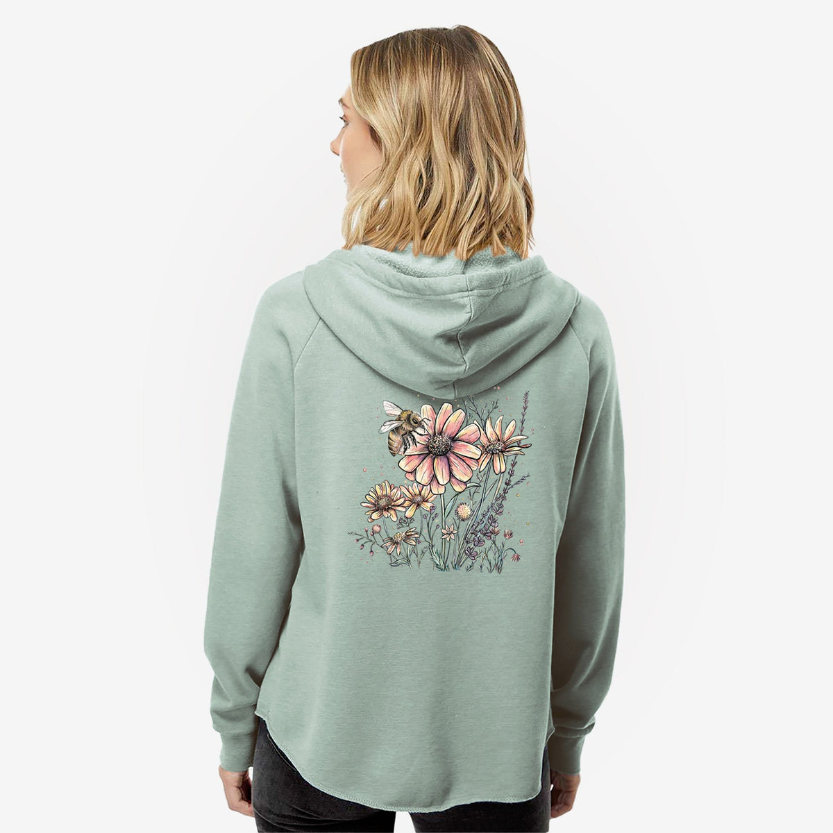 WildflowerBee - Women's Cali Wave Zip-Up Sweatshirt