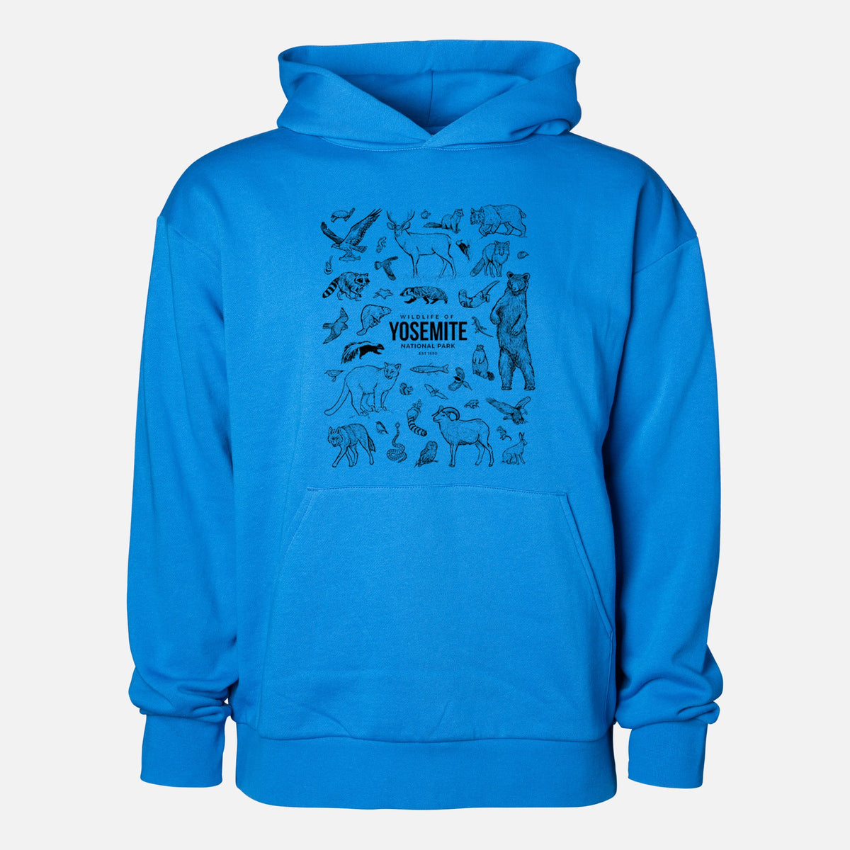 Wildlife of Yosemite National Park  - Statement Midweight Hoodie