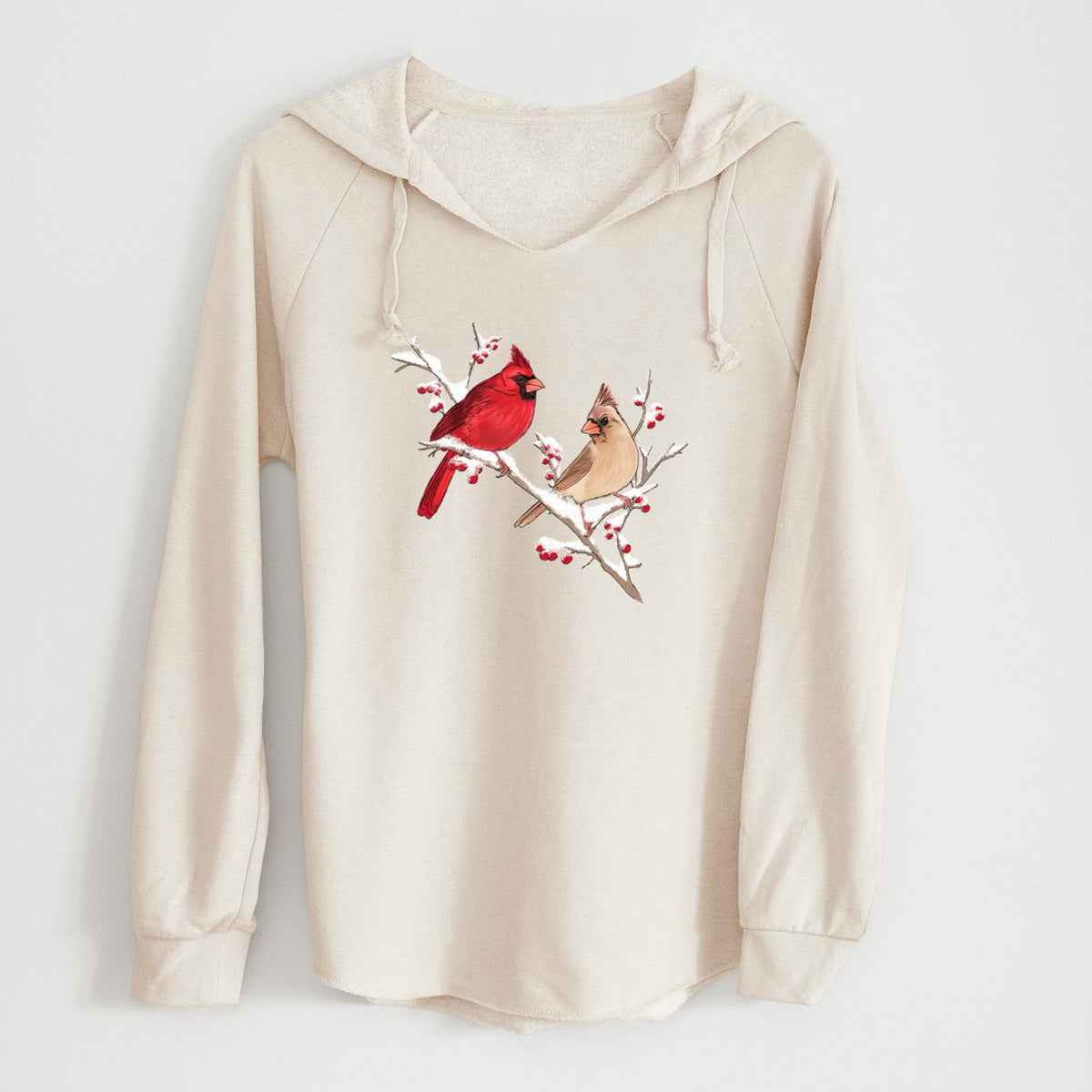 Winter Cardinals - Cali Wave Hooded Sweatshirt