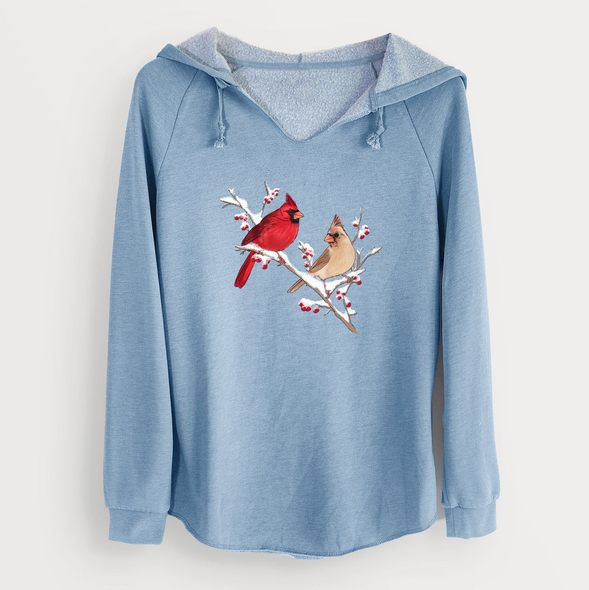 Winter Cardinals - Cali Wave Hooded Sweatshirt