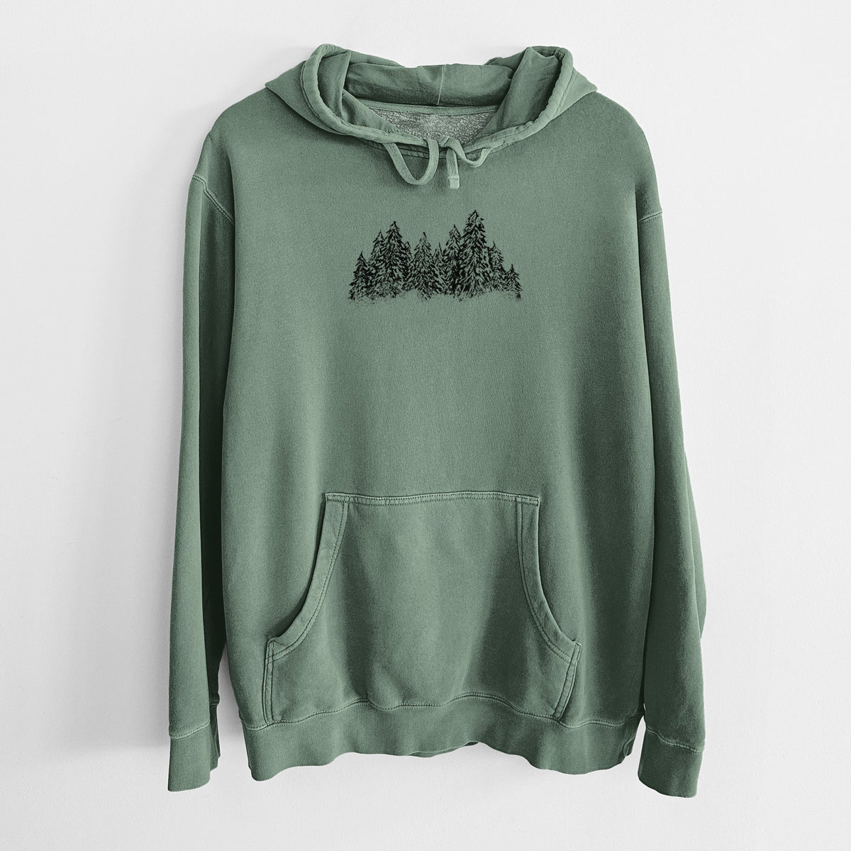 Winter Evergreens - Unisex Pigment Dyed Hoodie