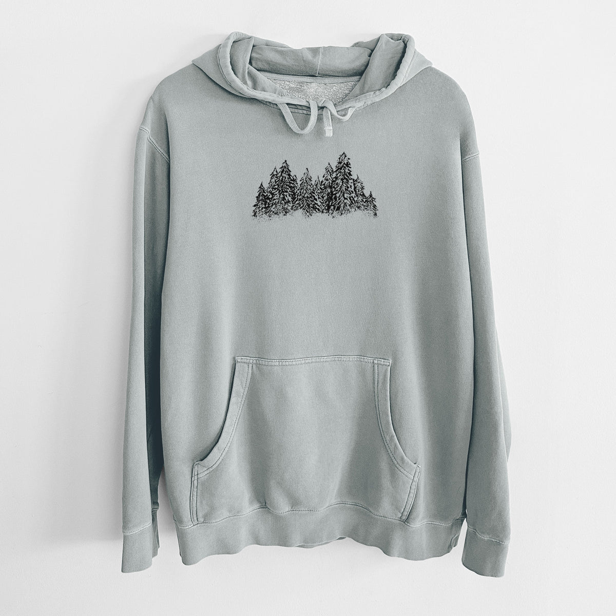 Winter Evergreens - Unisex Pigment Dyed Hoodie