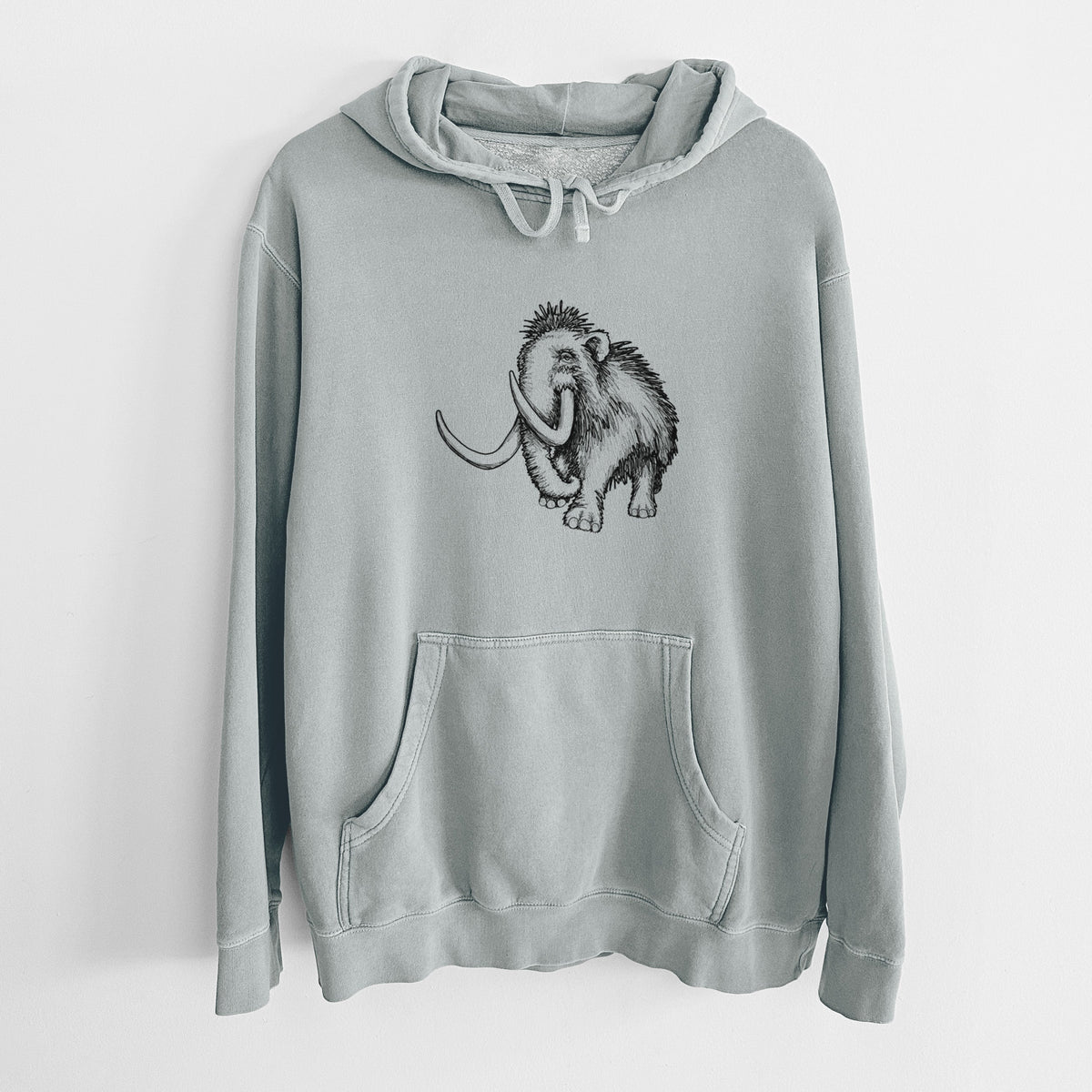 Woolly Mammoth - Mammuthus Primigenius - Unisex Pigment Dyed Hoodie