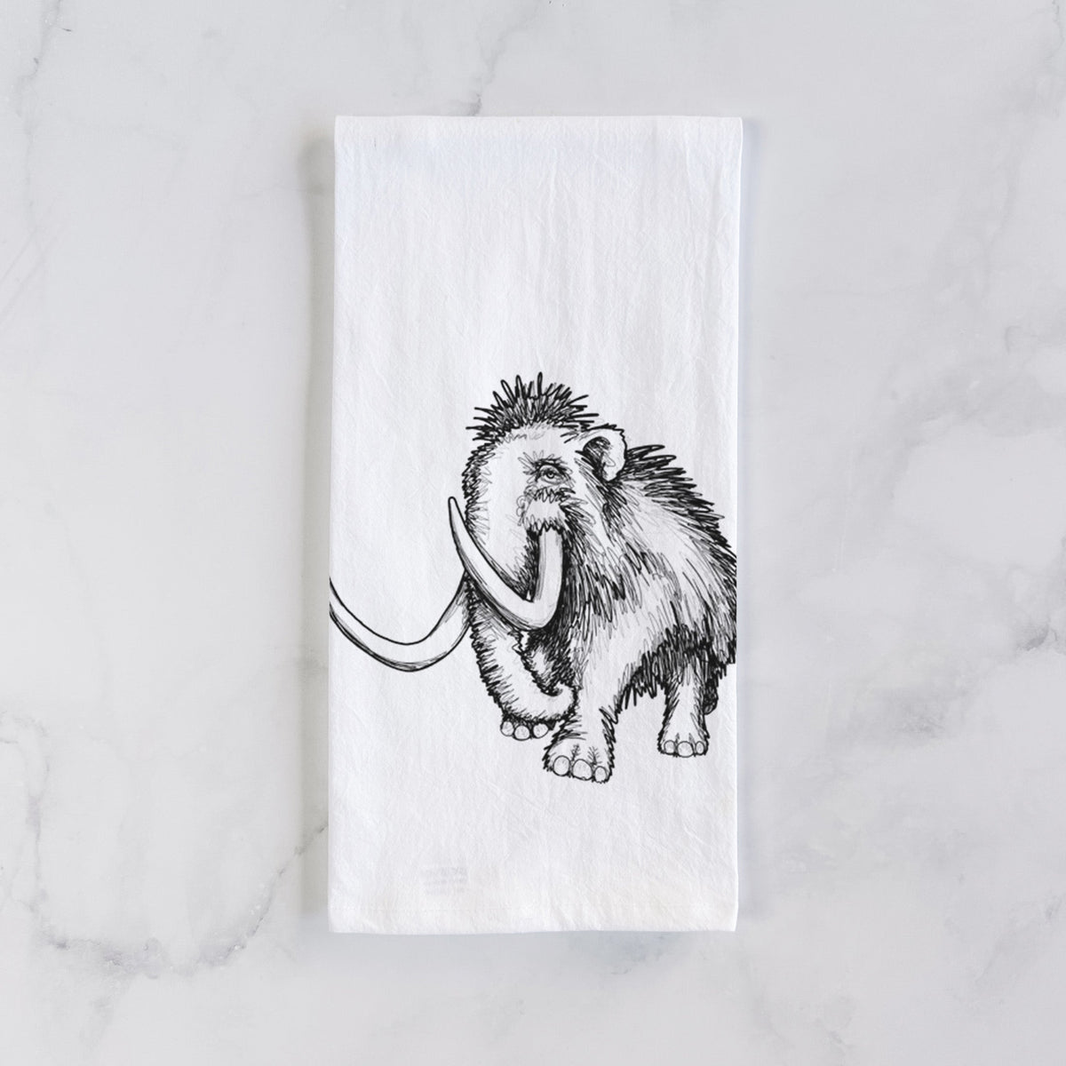 Woolly Mammoth - Mammuthus Primigenius Tea Towel