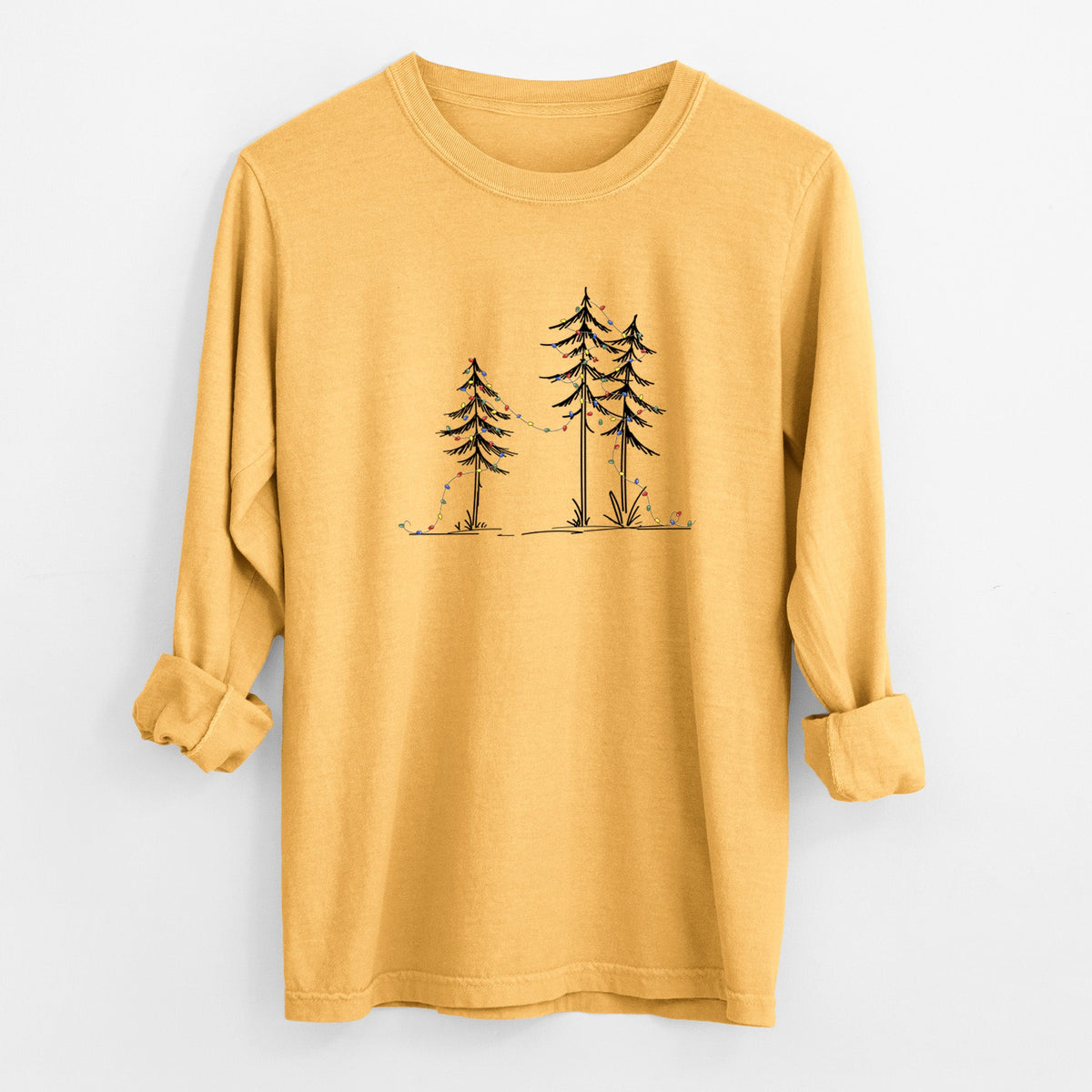Christmas Deck the Pines - Unisex Comfort Colors 100% Cotton Long Sleeve