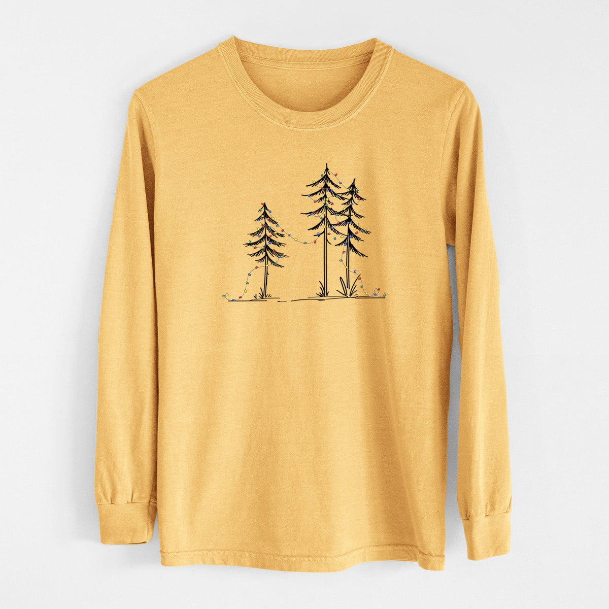 Christmas Deck the Pines - Unisex Comfort Colors 100% Cotton Long Sleeve