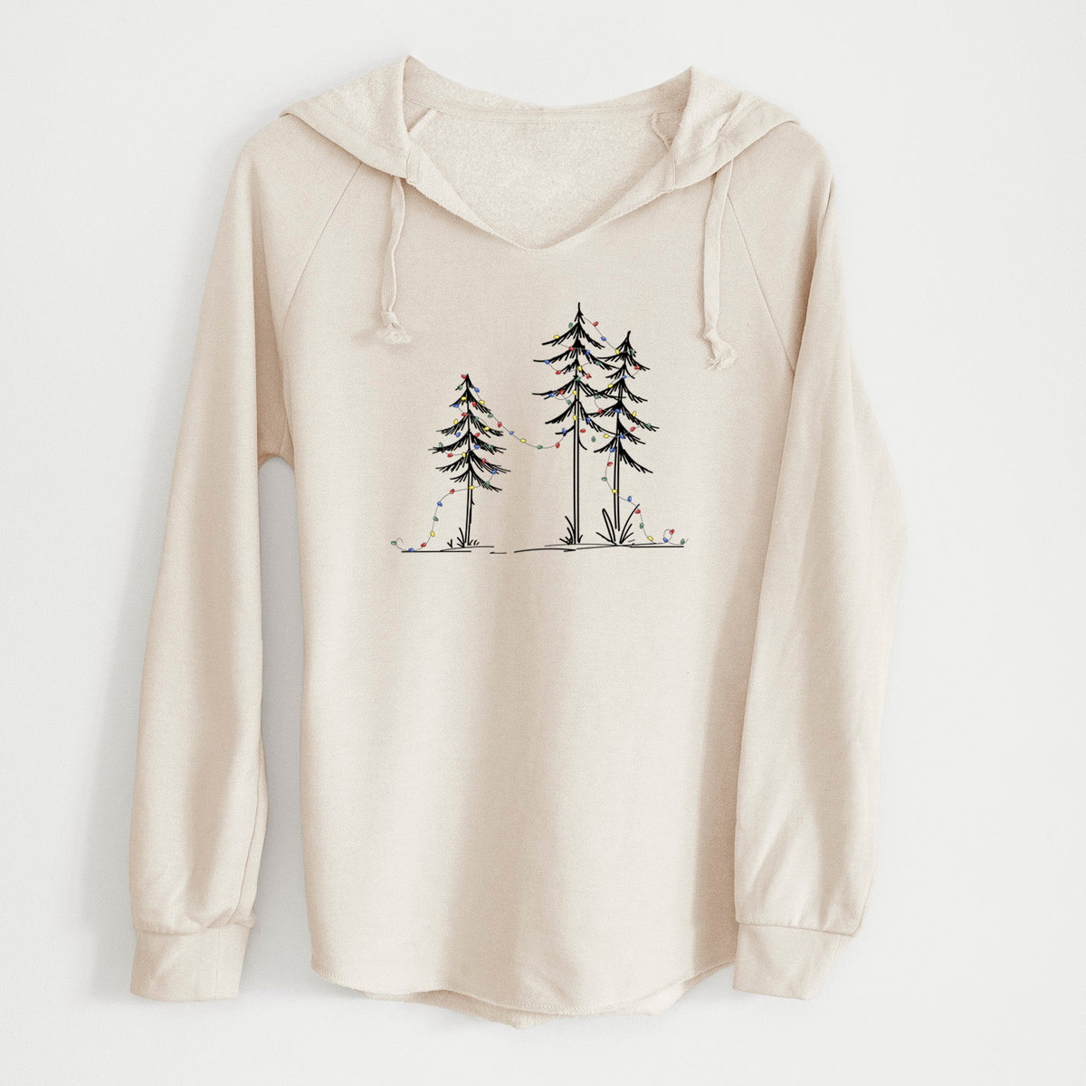 Christmas Deck the Pines - Cali Wave Hooded Sweatshirt