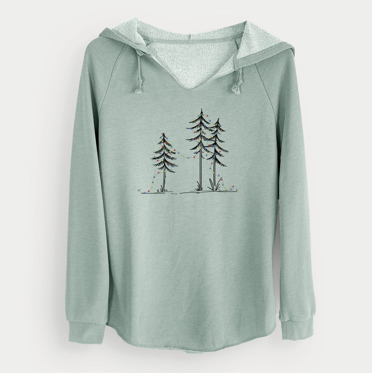 Christmas Deck the Pines - Cali Wave Hooded Sweatshirt