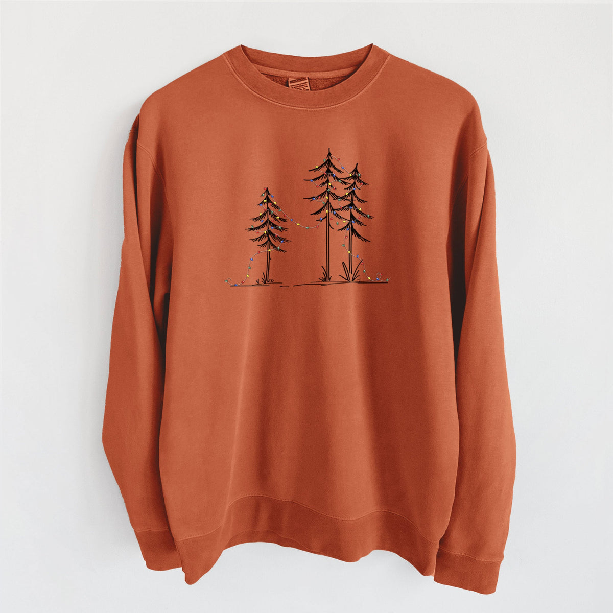 Christmas Deck the Pines - Unisex Pigment Dyed Crew Sweatshirt