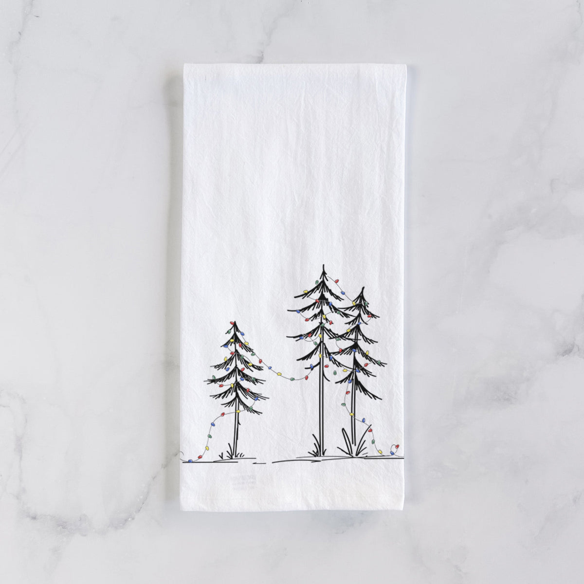 Christmas Deck the Pines Tea Towel