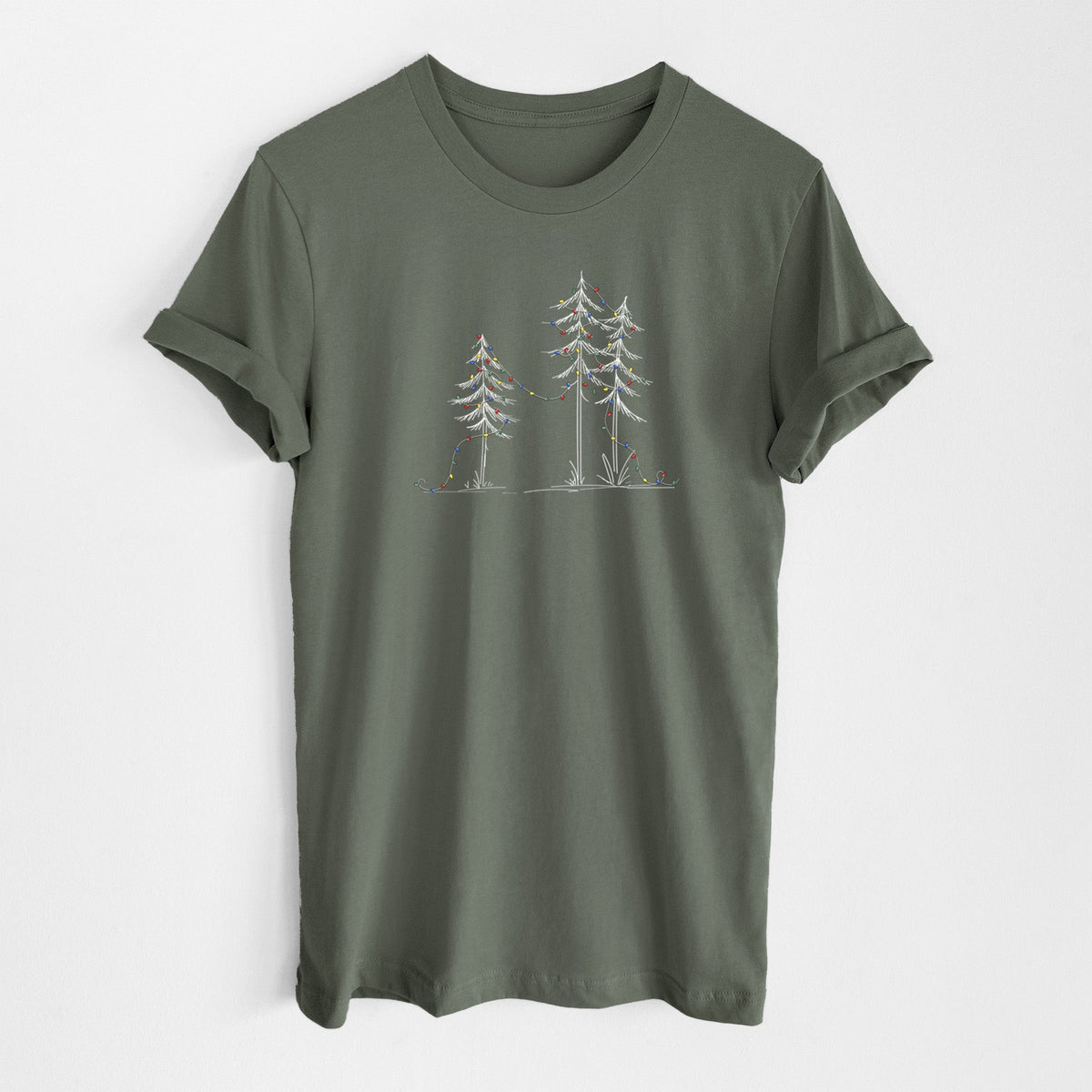 Christmas Deck the Pines - Lightweight 100% Cotton Unisex Crewneck
