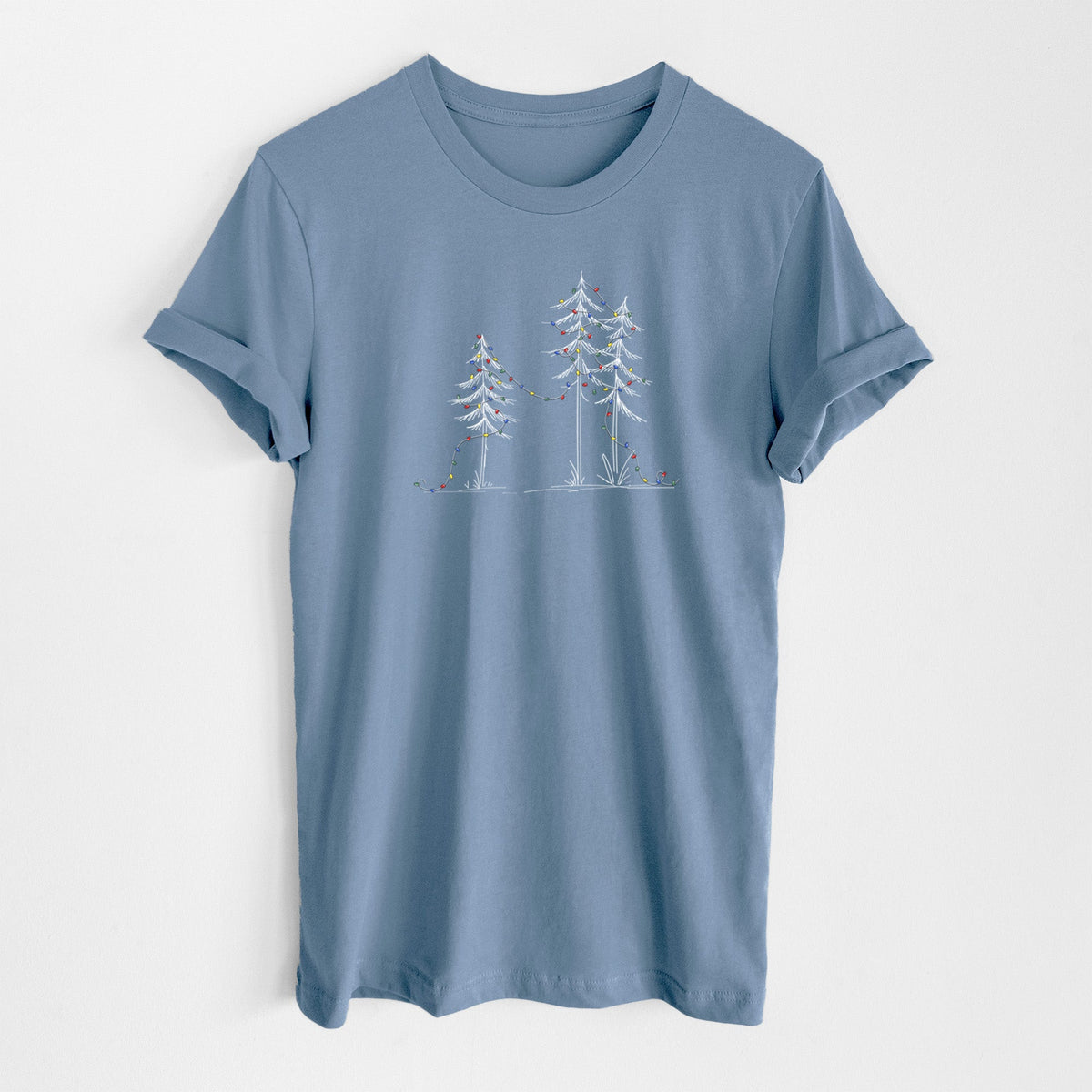 Christmas Deck the Pines - Lightweight 100% Cotton Unisex Crewneck