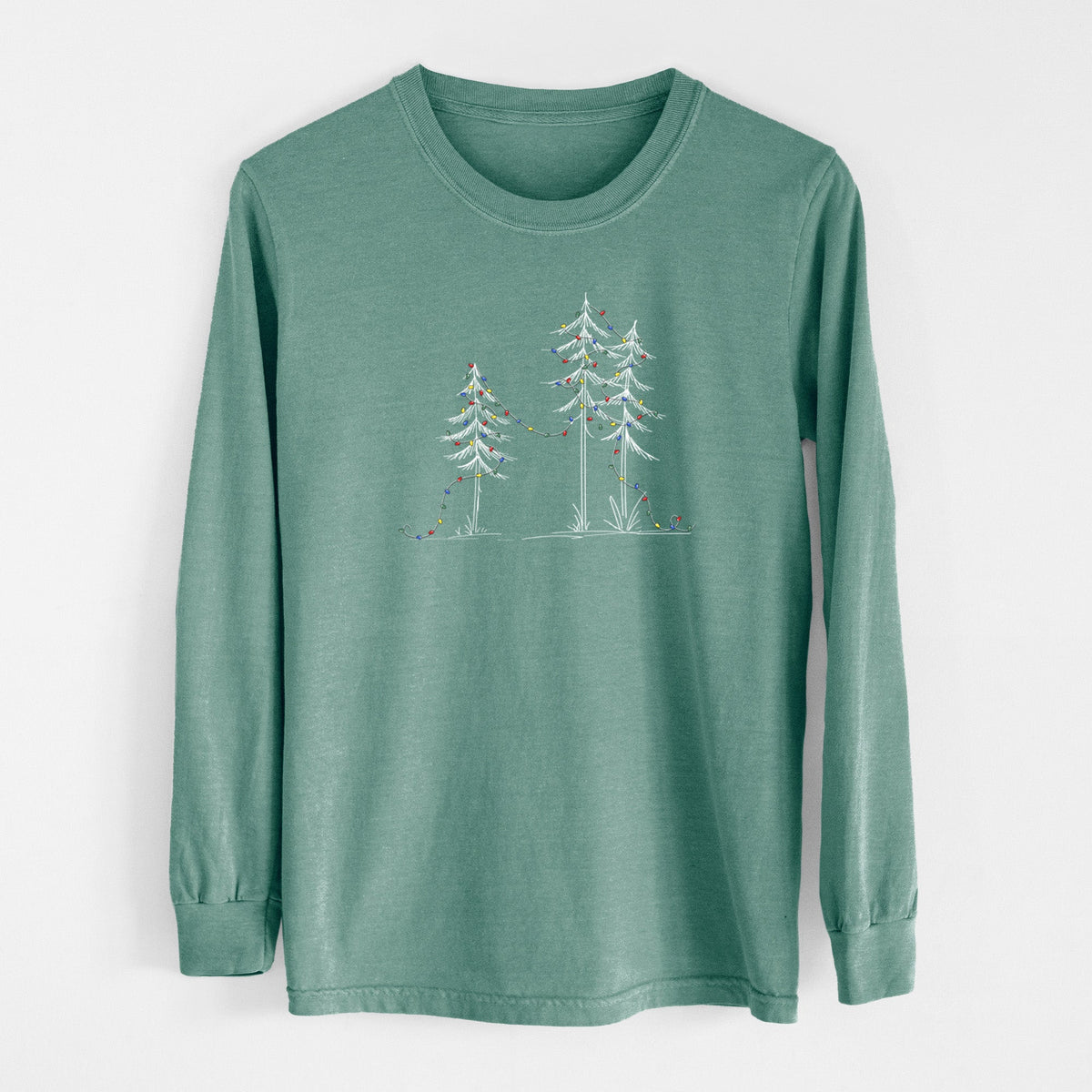 Christmas Deck the Pines - Unisex Comfort Colors 100% Cotton Long Sleeve