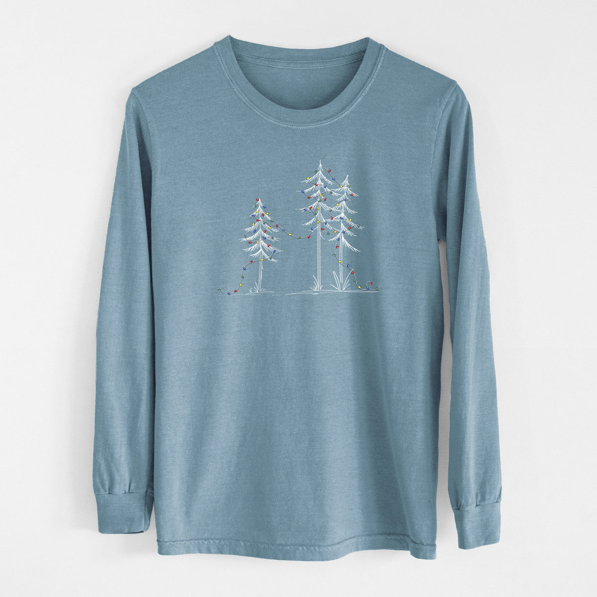 Christmas Deck the Pines - Unisex Comfort Colors 100% Cotton Long Sleeve