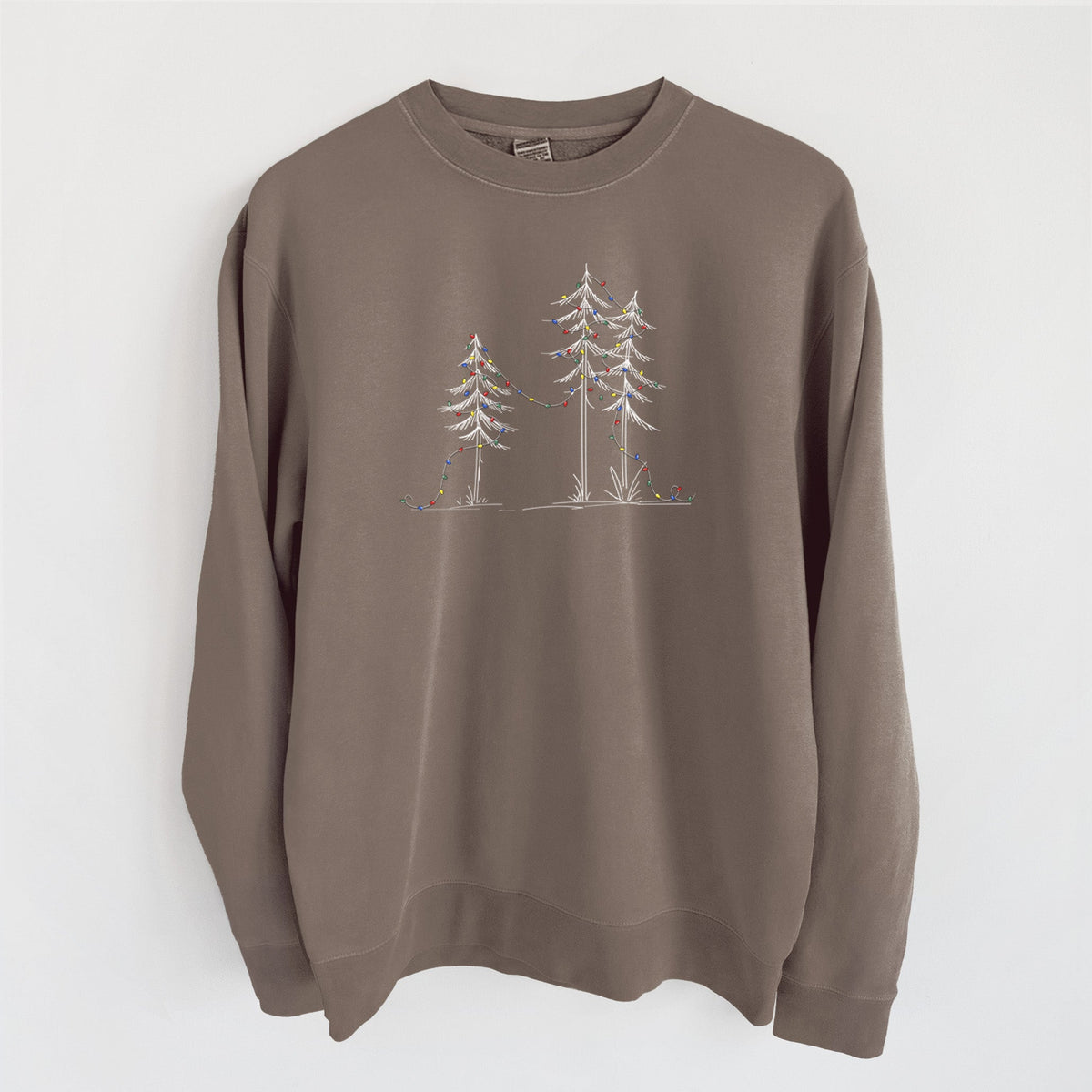 Christmas Deck the Pines - Unisex Pigment Dyed Crew Sweatshirt