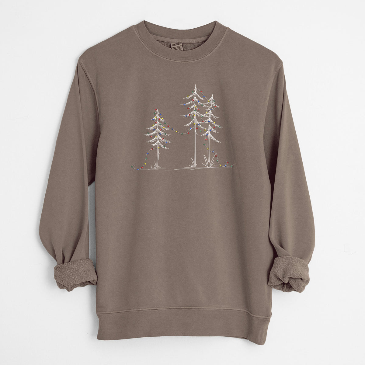 Christmas Deck the Pines - Unisex Pigment Dyed Crew Sweatshirt