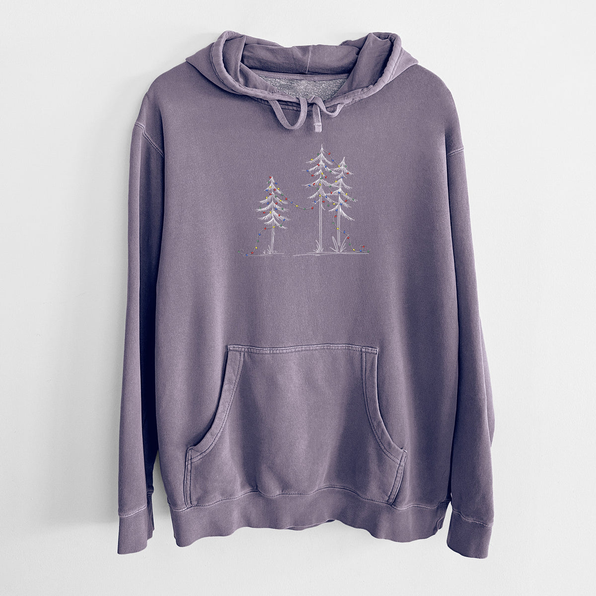 Christmas Deck the Pines - Unisex Pigment Dyed Hoodie
