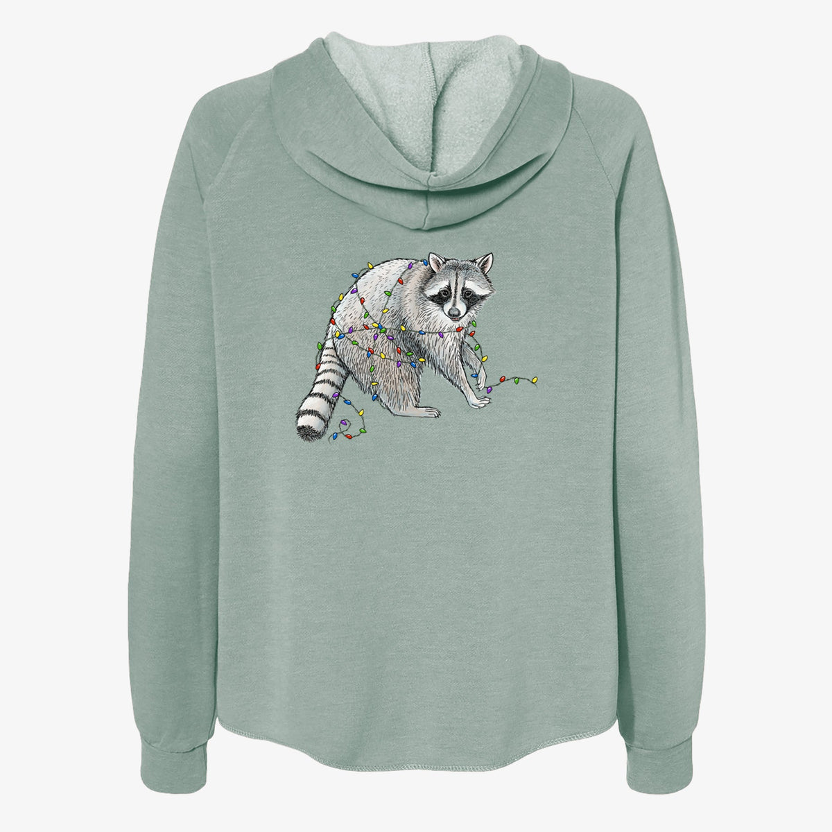 XmasRaccoon - Women's Cali Wave Zip-Up Sweatshirt