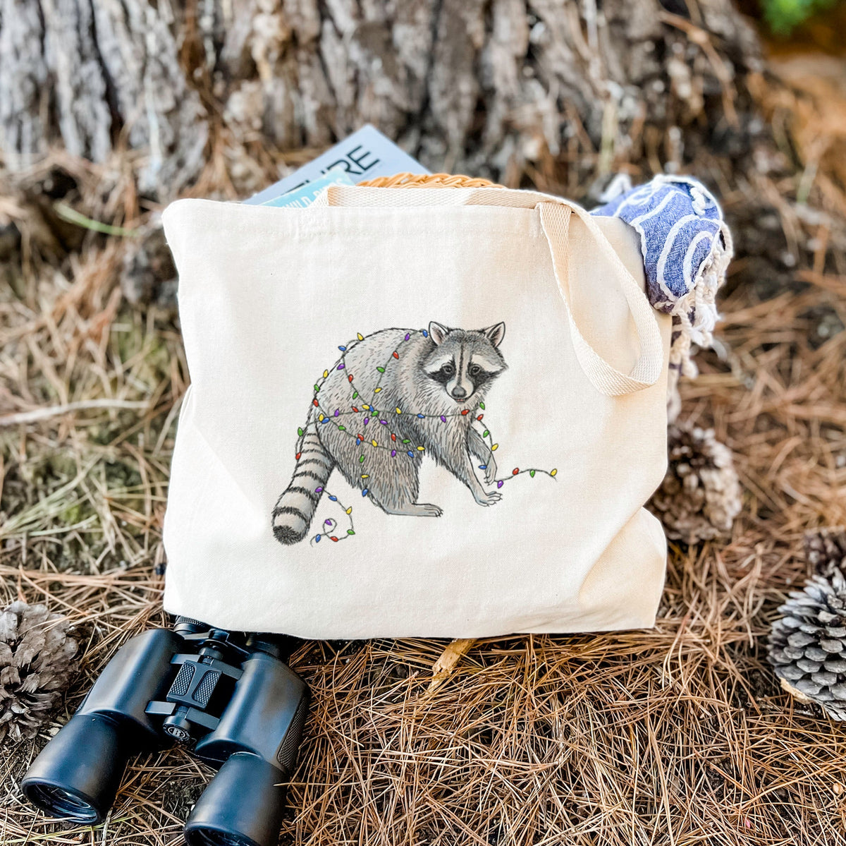 Christmas Raccoon - Tote Bag