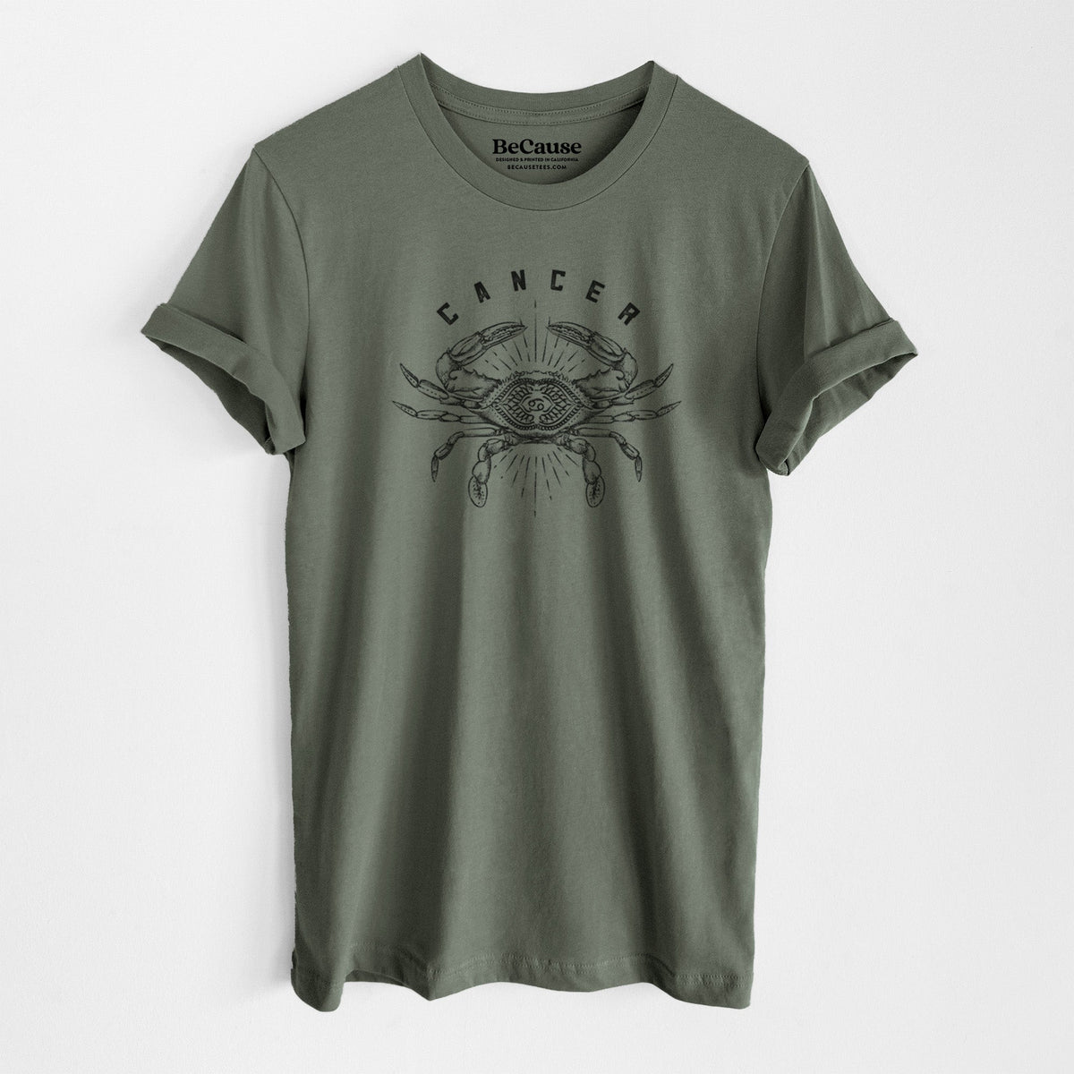 Cancer - Crab - Lightweight 100% Cotton Unisex Crewneck
