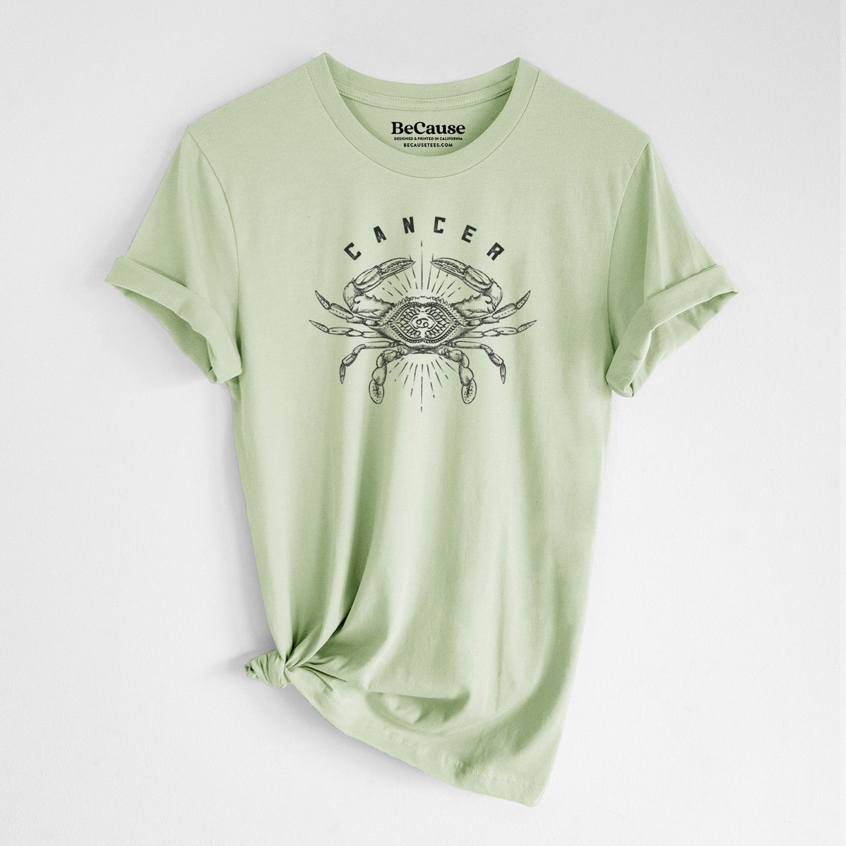 Cancer - Crab - Lightweight 100% Cotton Unisex Crewneck