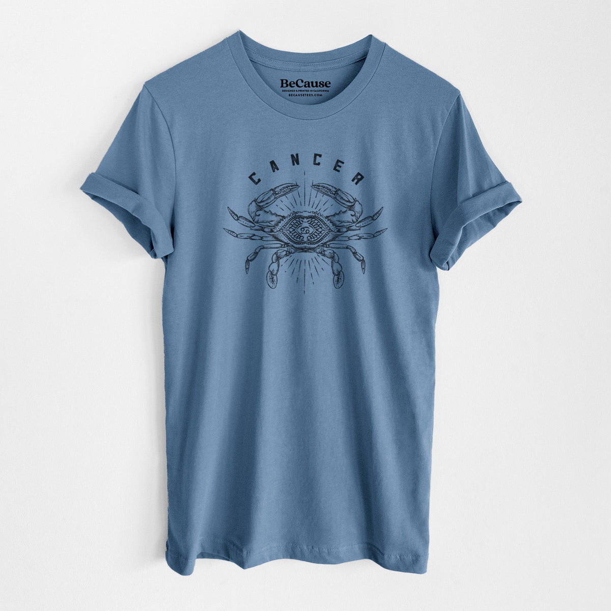 Cancer - Crab - Lightweight 100% Cotton Unisex Crewneck