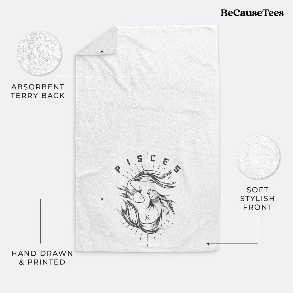Pisces - Fish Premium Decorative Hand Towel